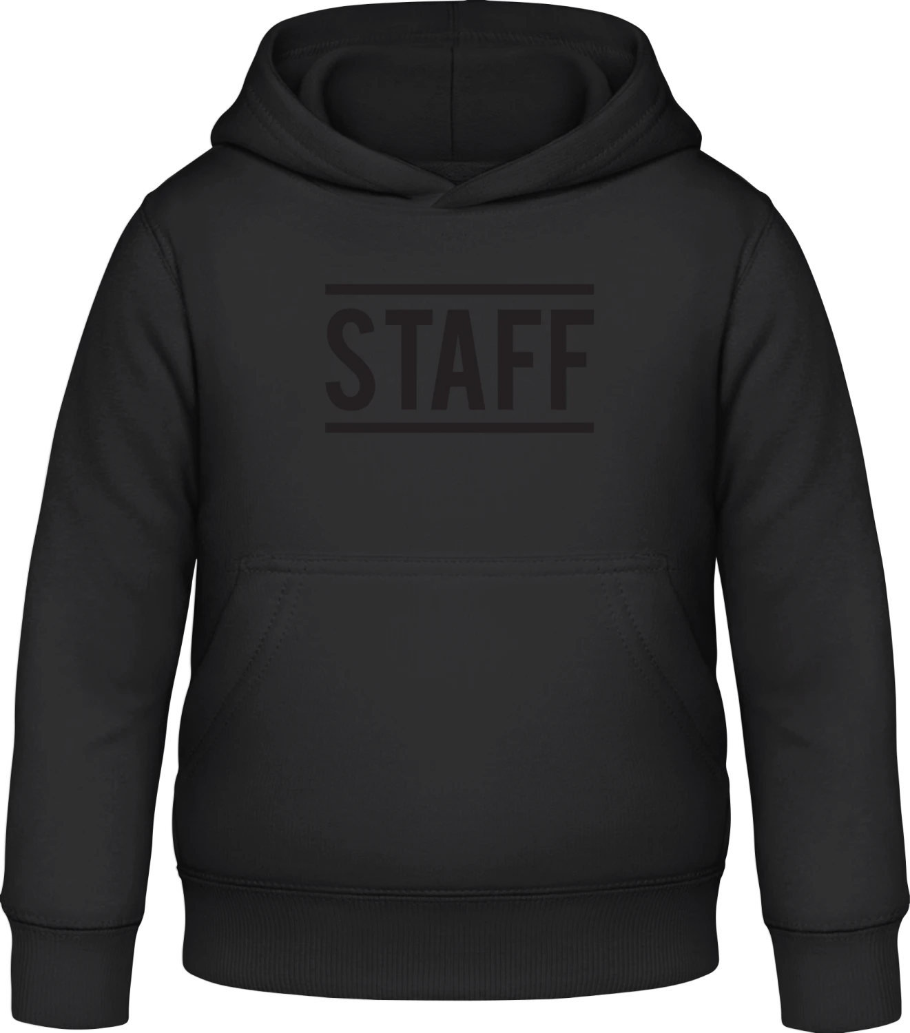 Staff - Black Awdis Hoodie Kids - Front