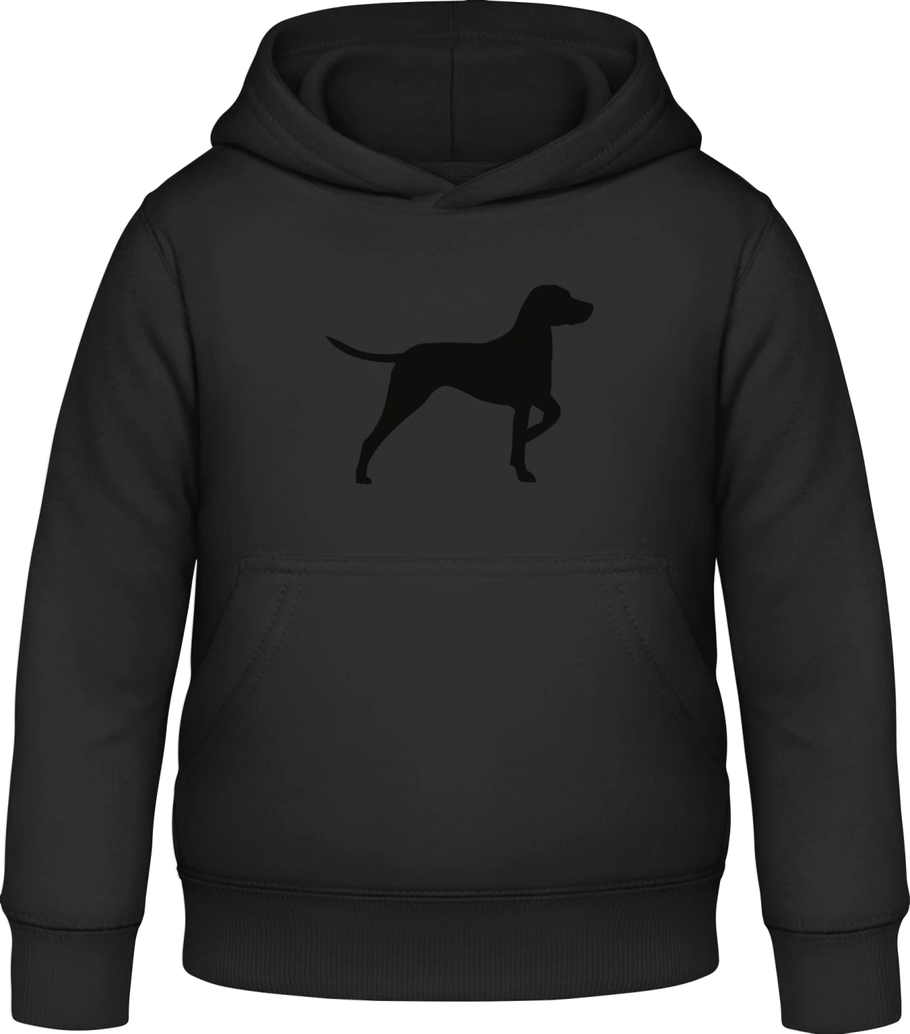 Hunting Dog - Black Awdis Hoodie Kids - Front