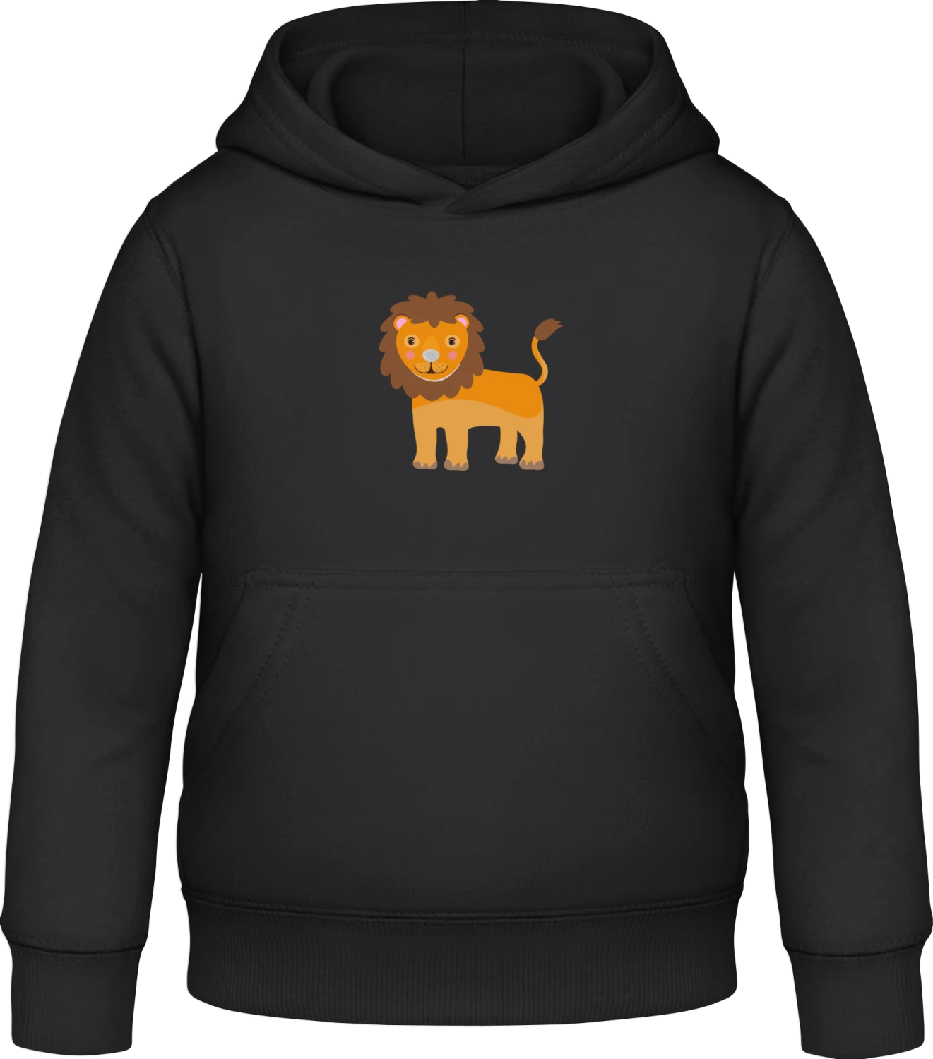 Löwe - Black Awdis Hoodie Kids - Front