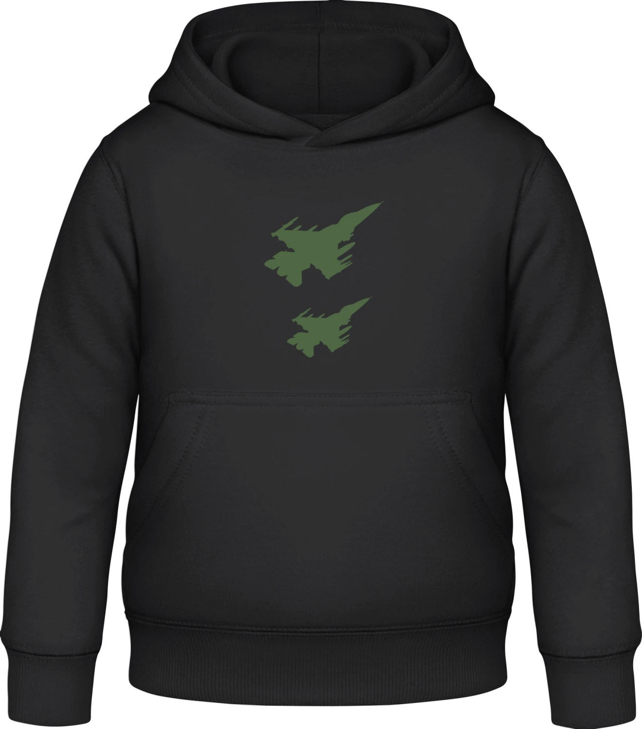 Fighter Jets - Black Awdis Hoodie Kids - Front