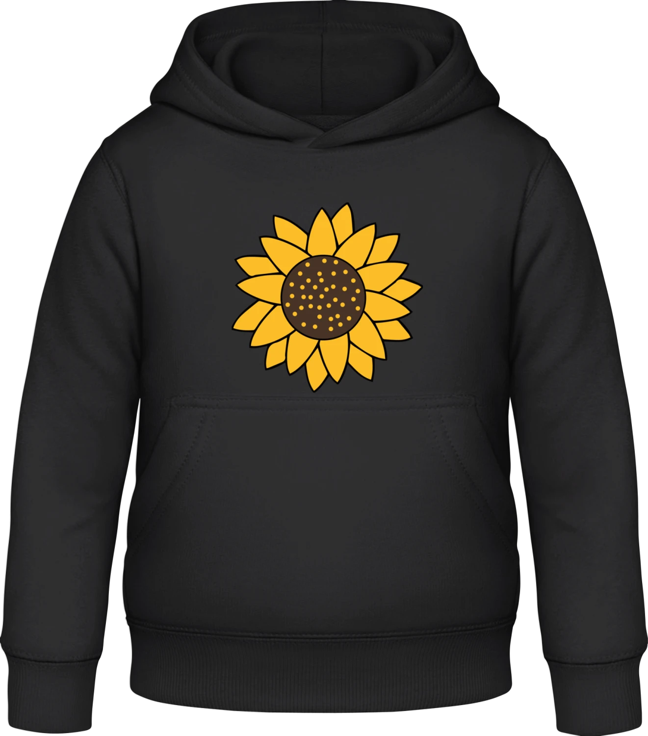 Sonnenblume - Black Awdis Hoodie Kids - Front