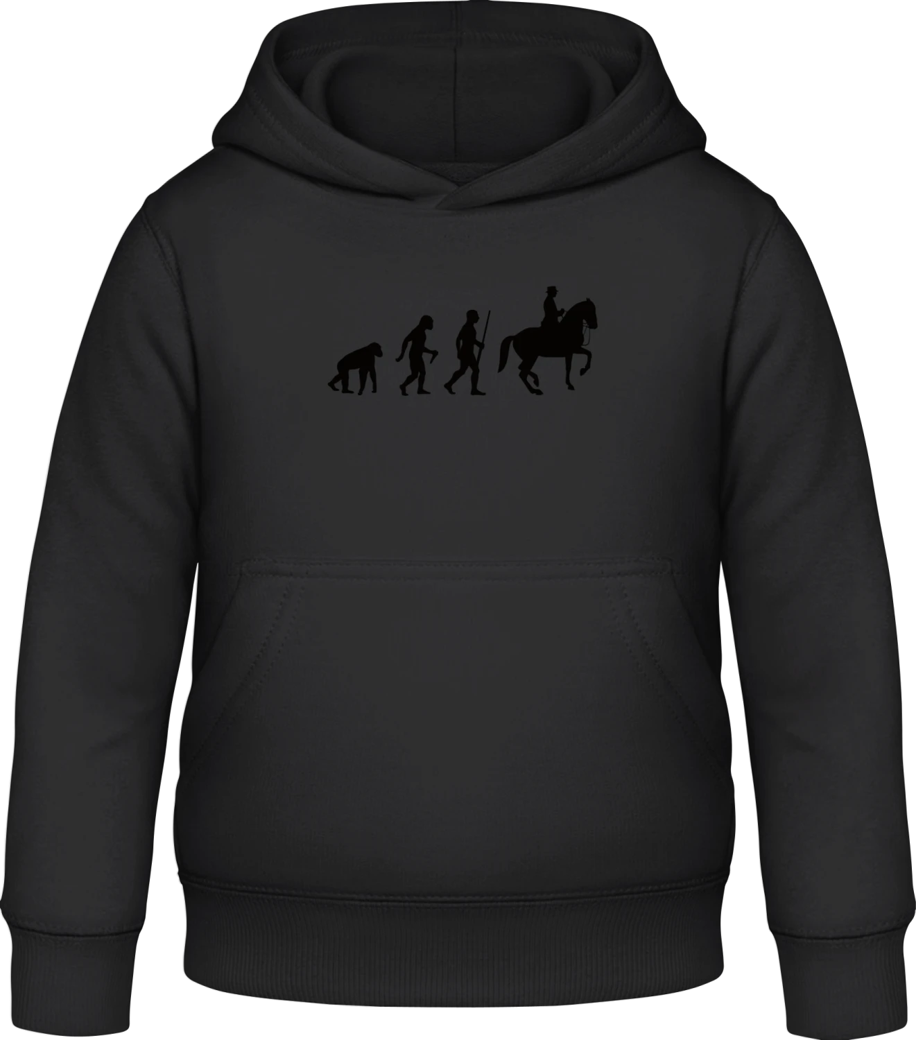 Dressage Evolution - Black Awdis Hoodie Kids - Front