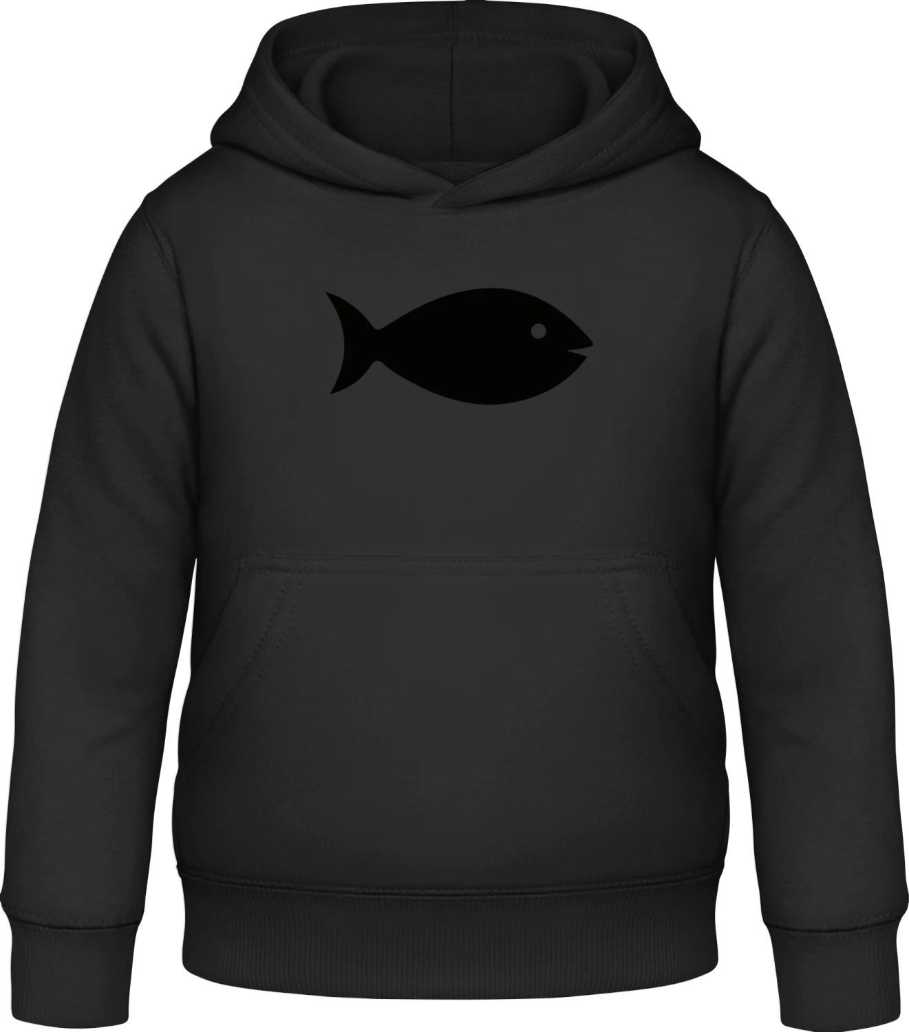 Fisch - Black Awdis Hoodie Kids - Front