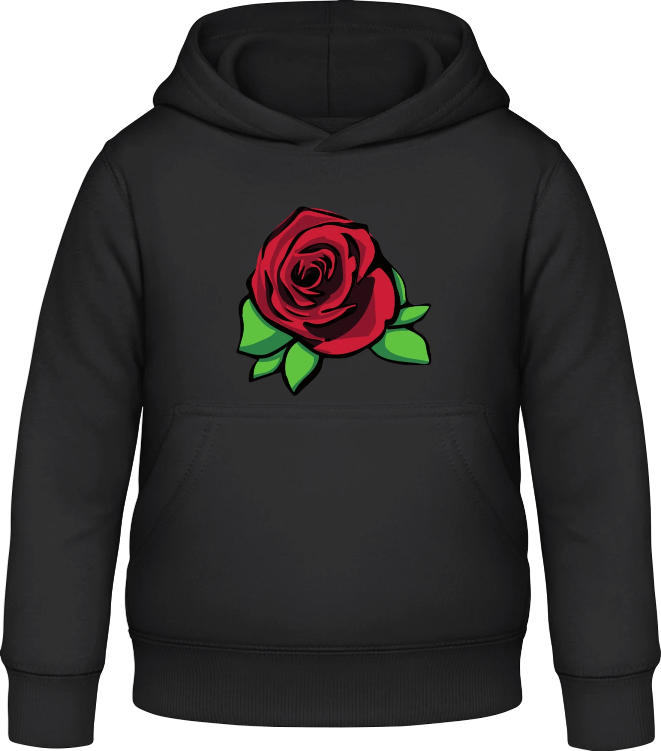 Rose - Black Awdis Hoodie Kids - Front