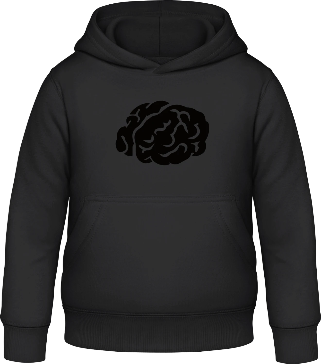 Brain - Black Awdis Hoodie Kids - Front