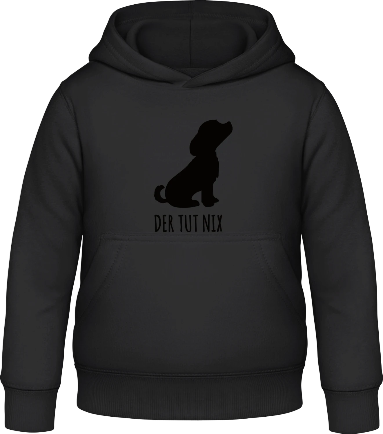 Der tut nix - Black Awdis Hoodie Kids - Front