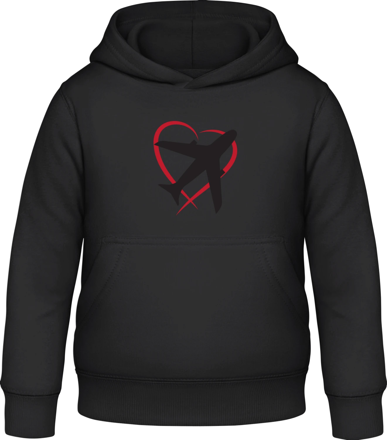 Love To Fly - Black Awdis Hoodie Kids - Front