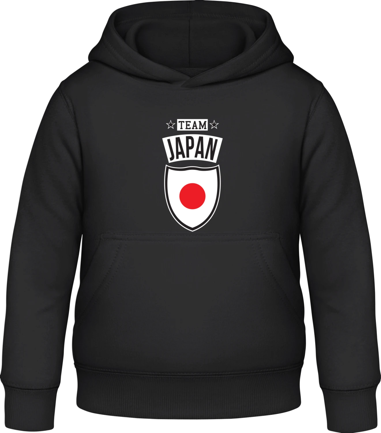 Team Japan - Black Awdis Hoodie Kids - Front