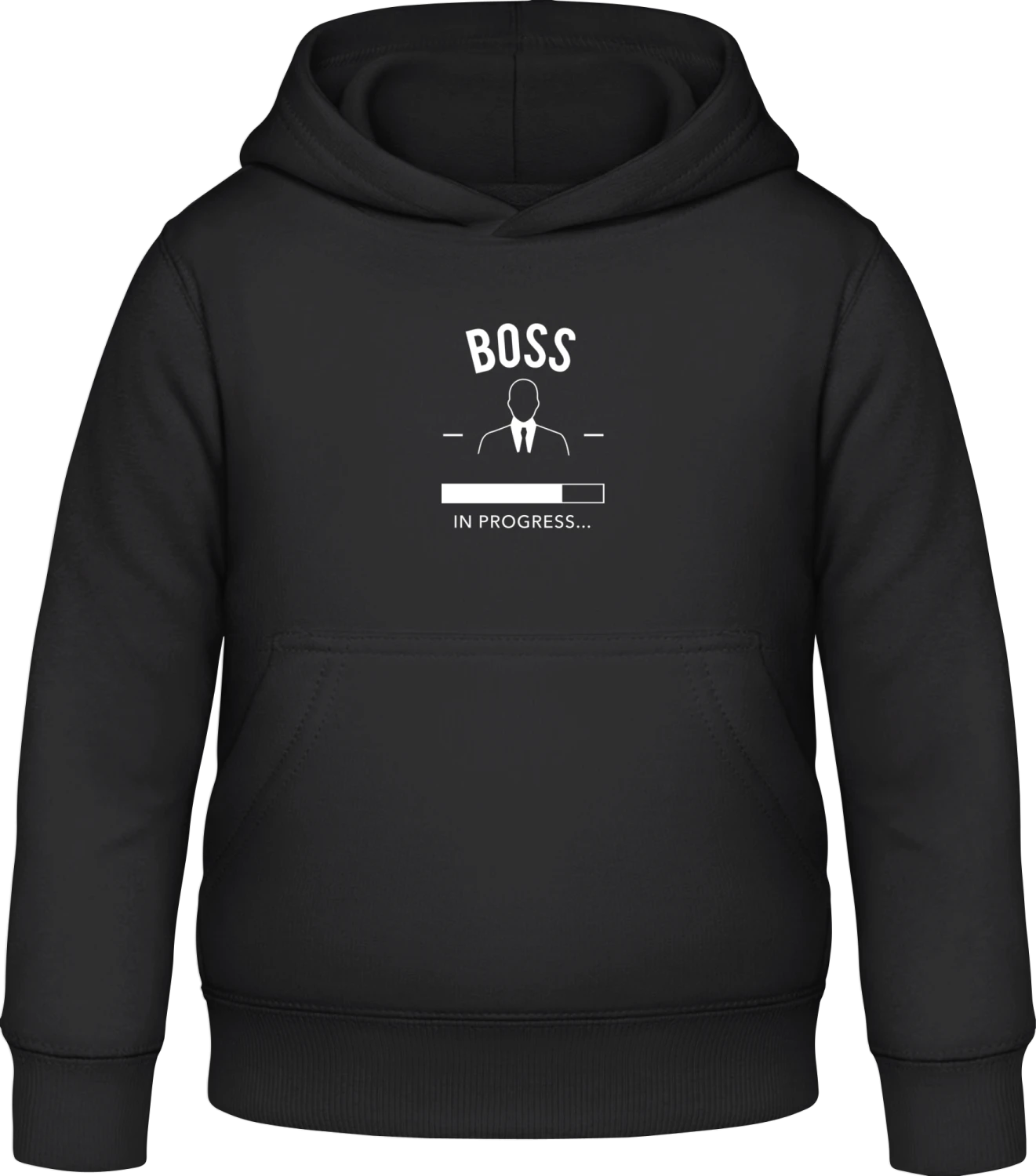 Boss - Black Awdis Hoodie Kids - Front