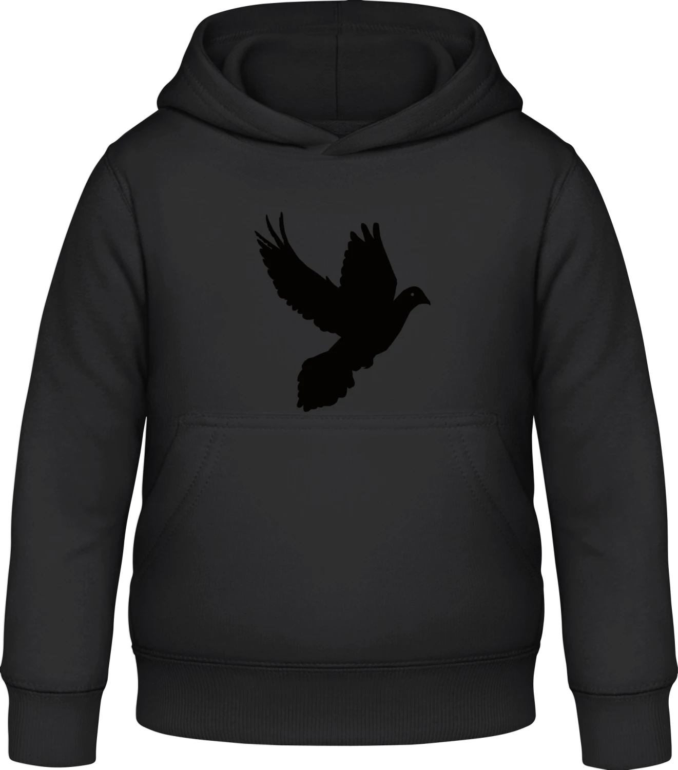 Dove Bird - Black Awdis Hoodie Kids - Front