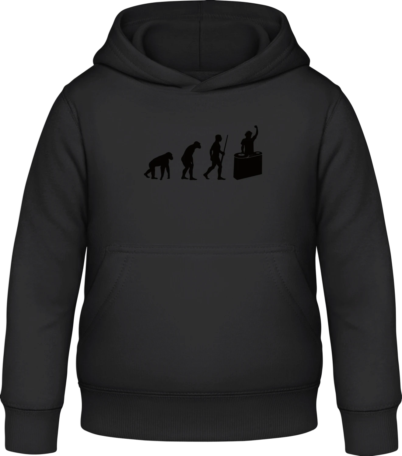 DJ Evolution - Black Awdis Hoodie Kids - Front