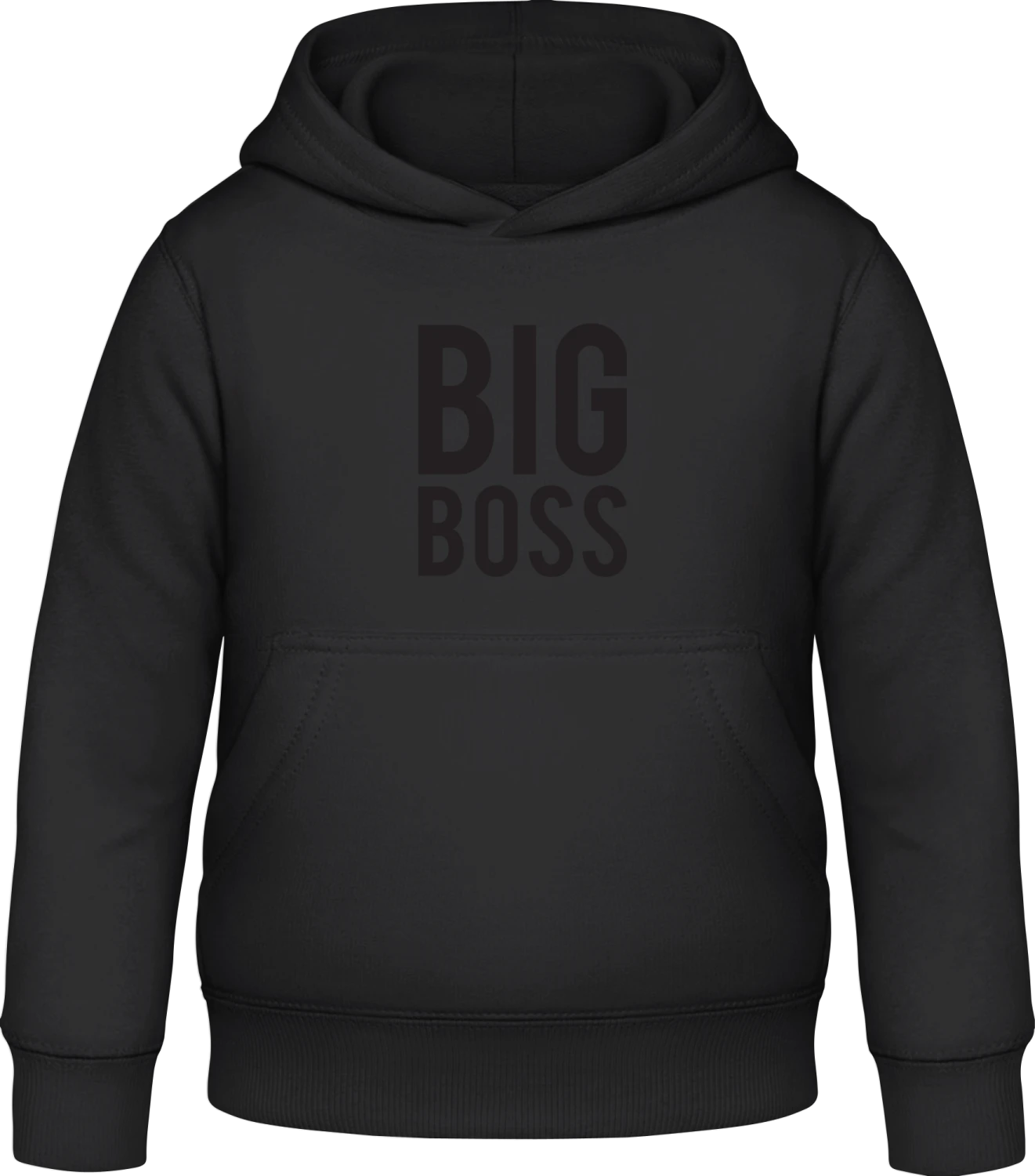 Big Boss - Black Awdis Hoodie Kids - Front