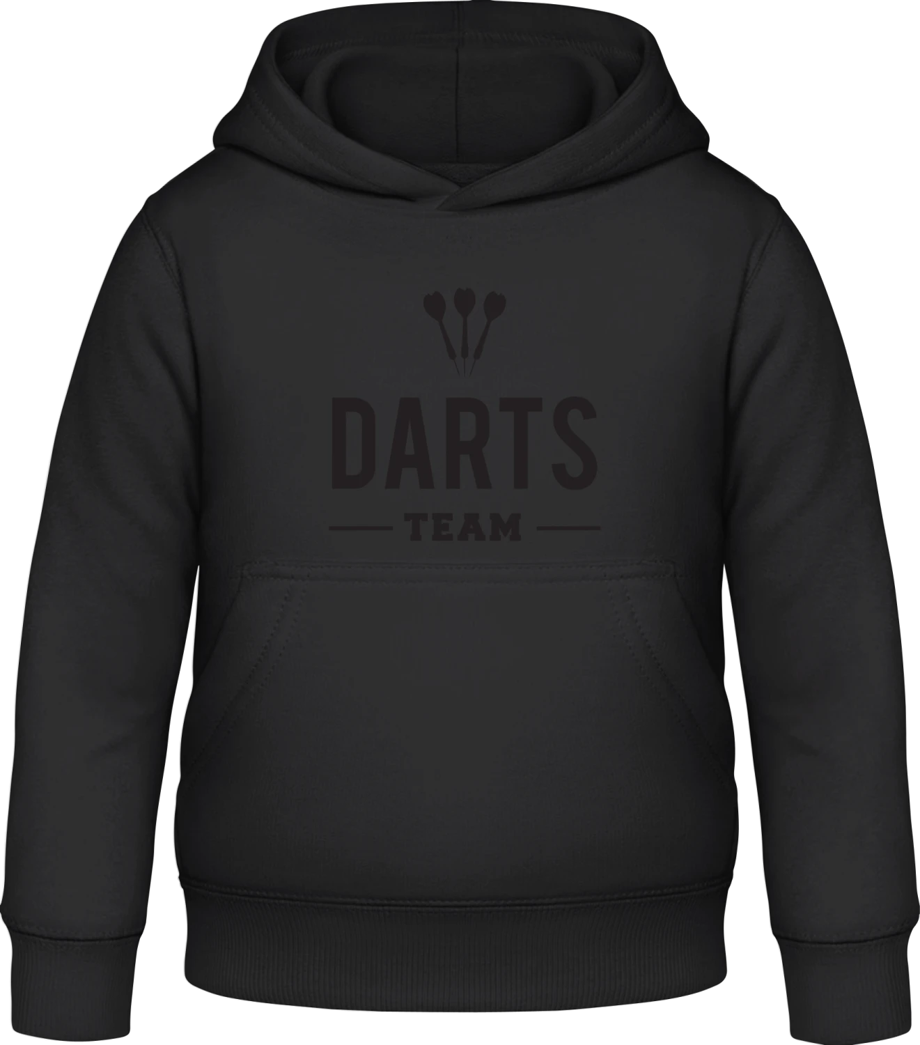 Darts Team - Black Awdis Hoodie Kids - Front