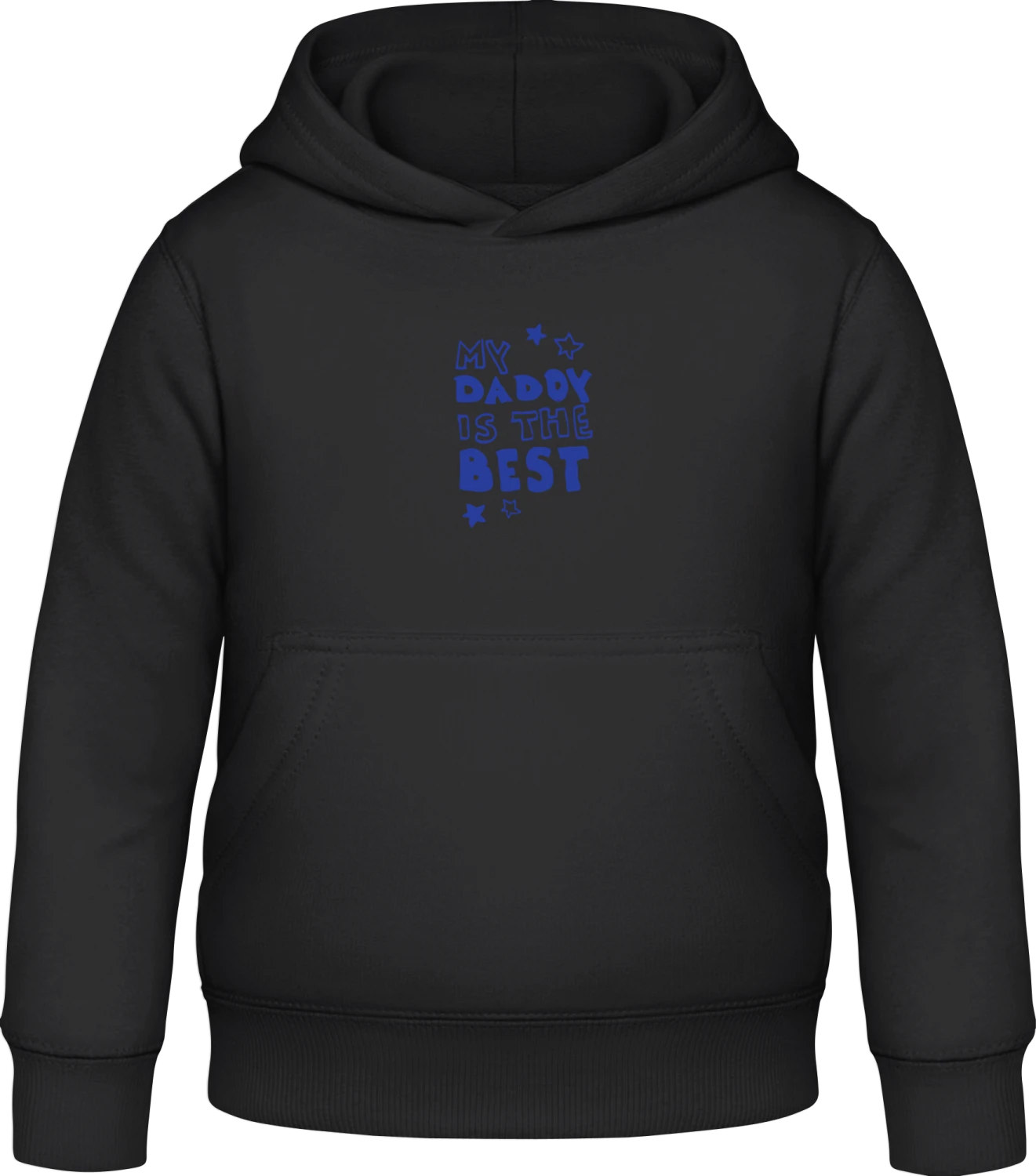 My Daddy Is The Best - Black Awdis Hoodie Kids - Front