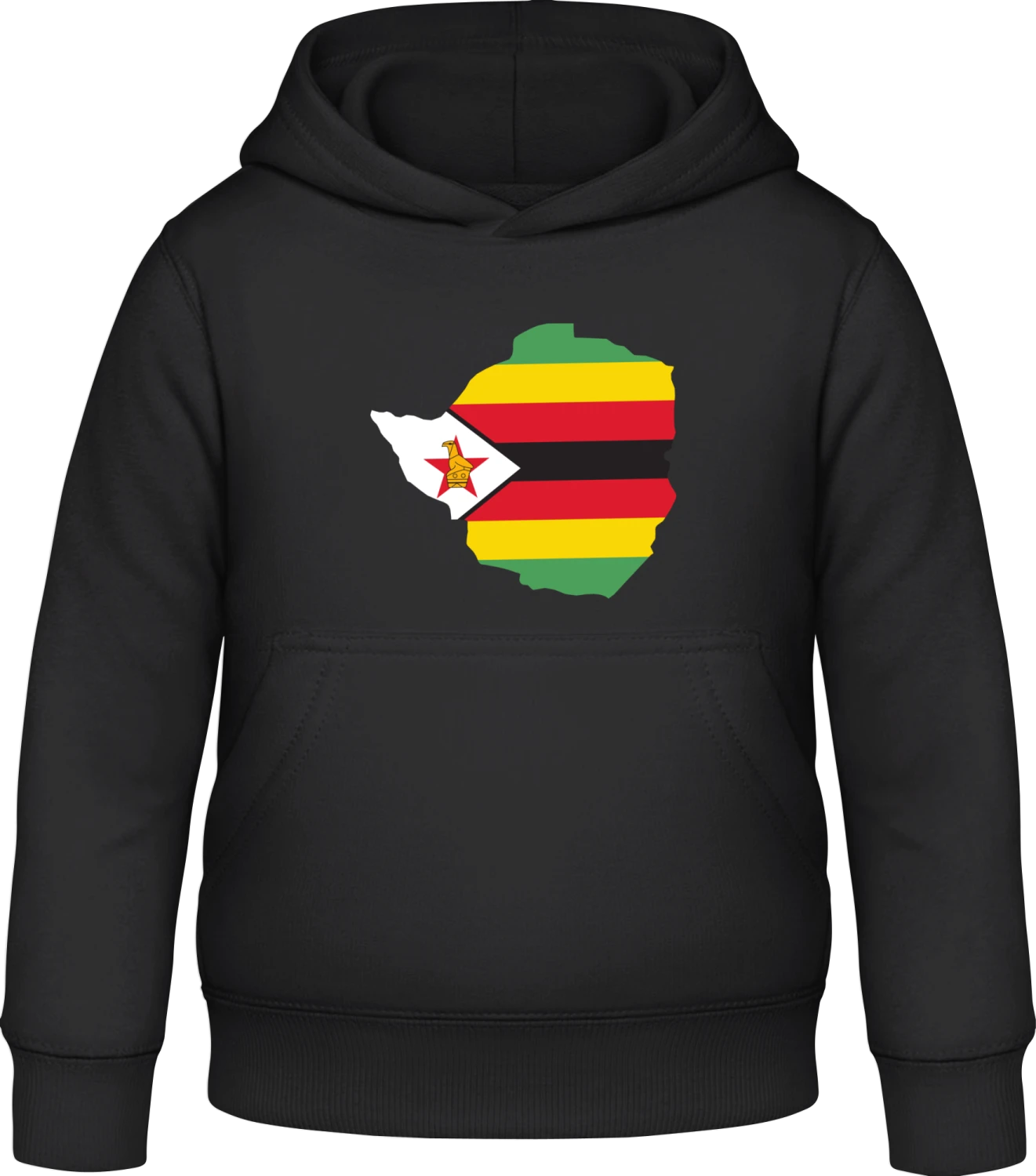 Simbabwe - Black Awdis Hoodie Kids - Front