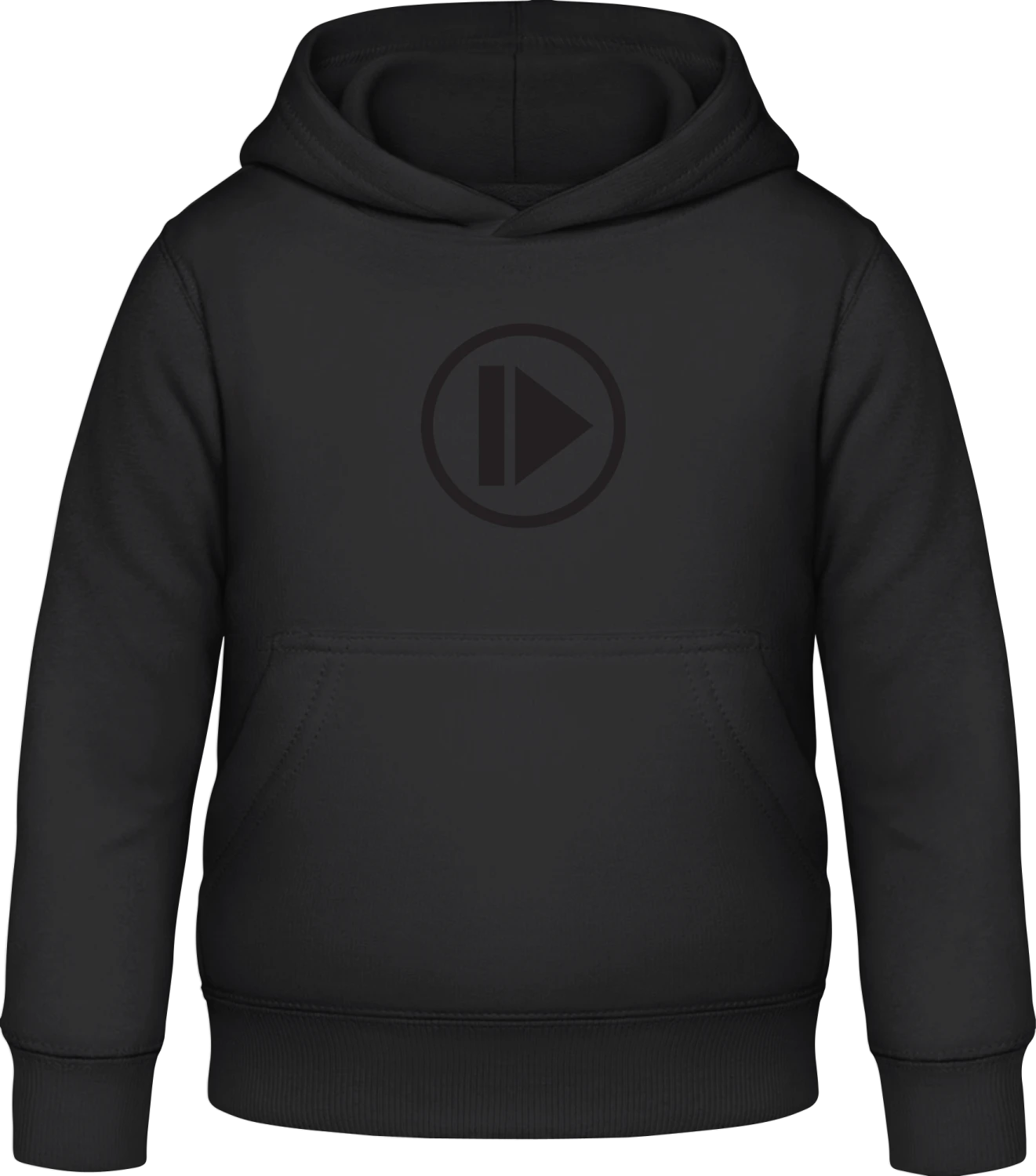 Play Symbol - Black Awdis Hoodie Kids - Front