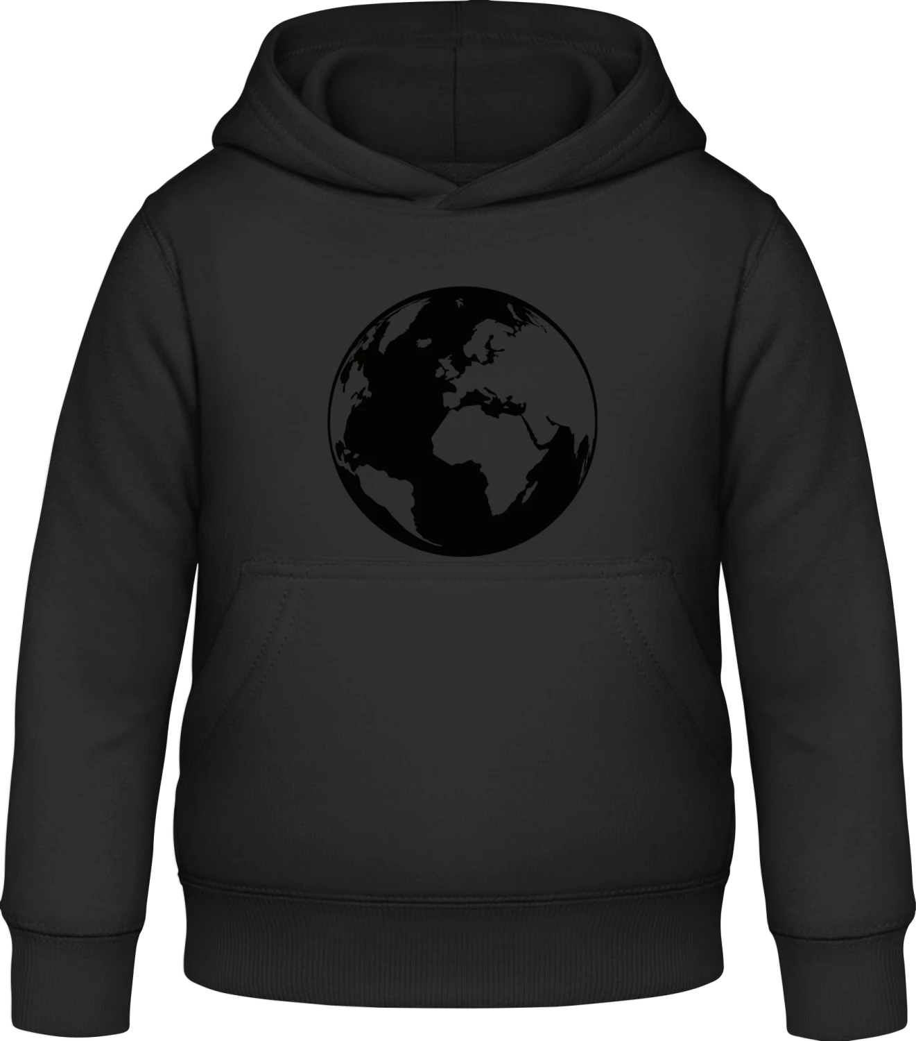 Erdball - Black Awdis Hoodie Kids - Front