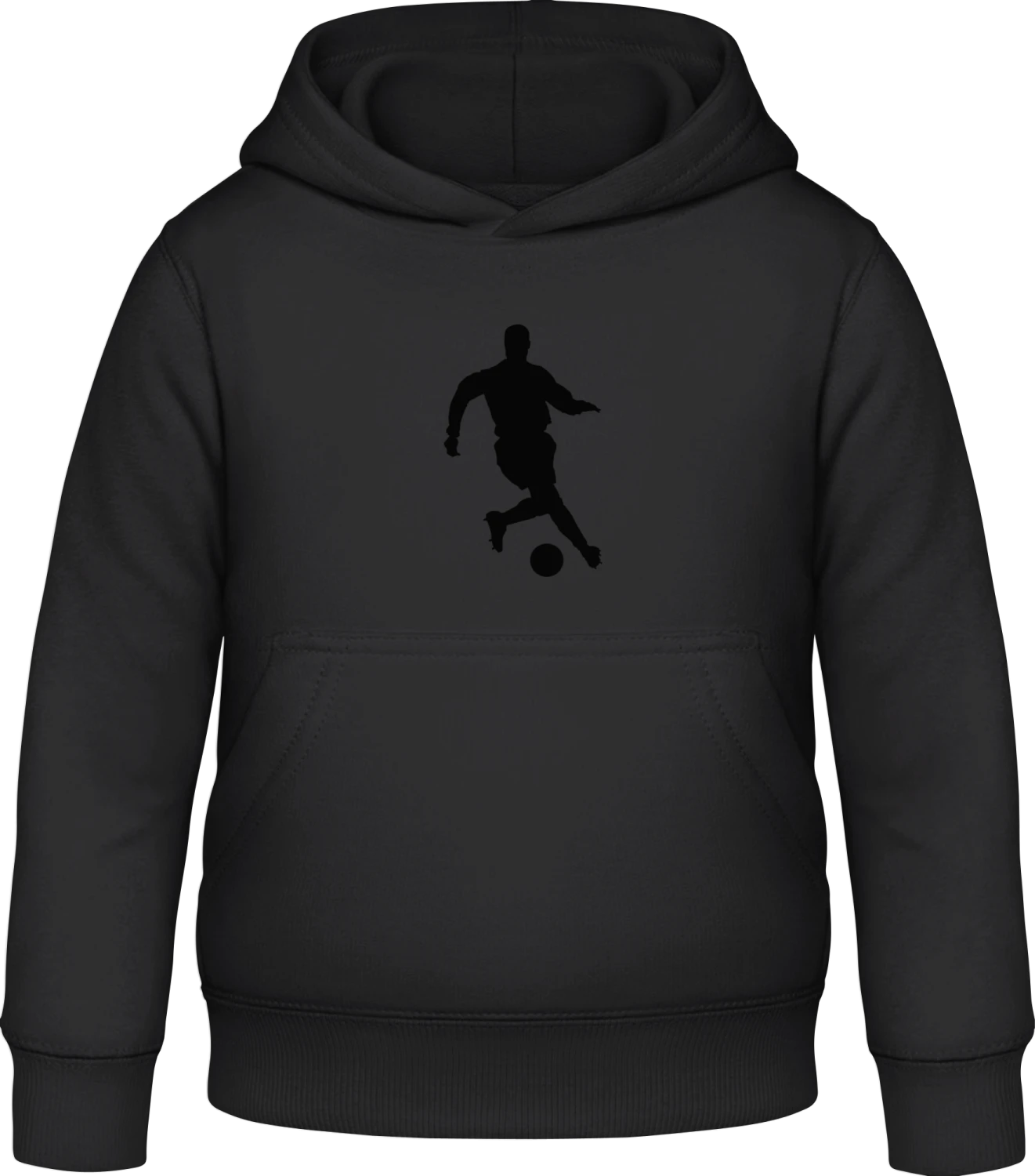 Fußballspieler - Black Awdis Hoodie Kids - Front