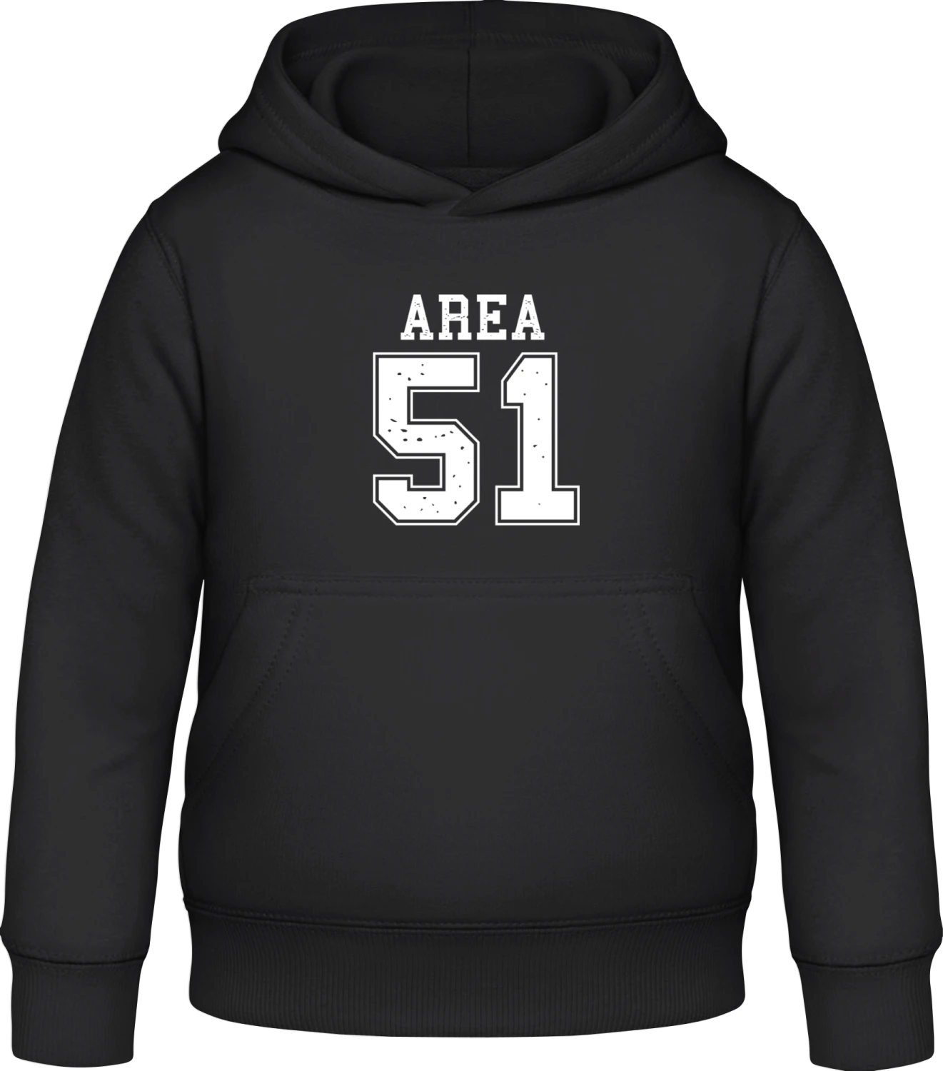 Area 51 - Black Awdis Hoodie Kids - Front