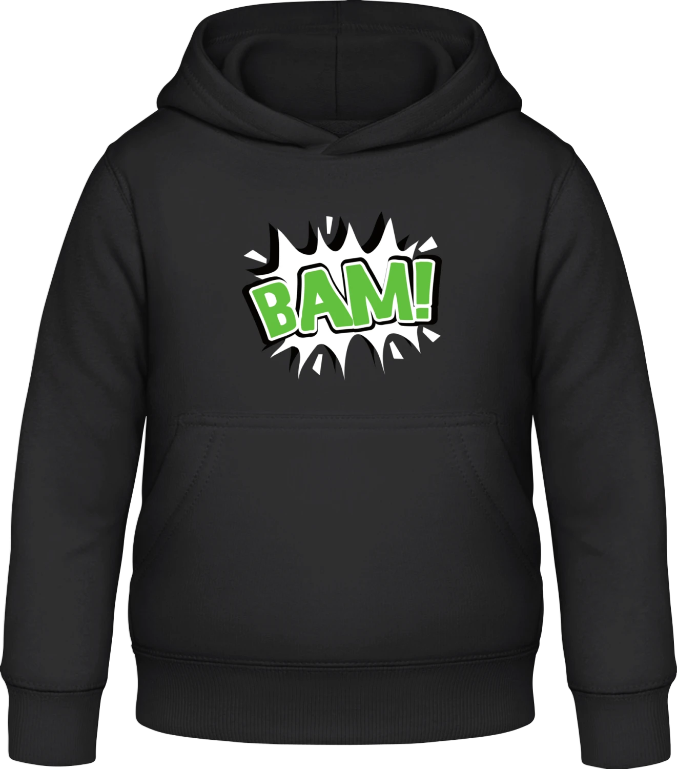 Bam - Black Awdis Hoodie Kids - Front