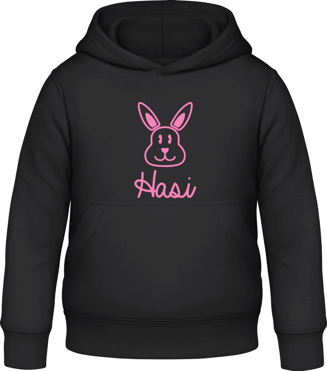 Hasi Logo - Black Awdis Hoodie Kids - Front