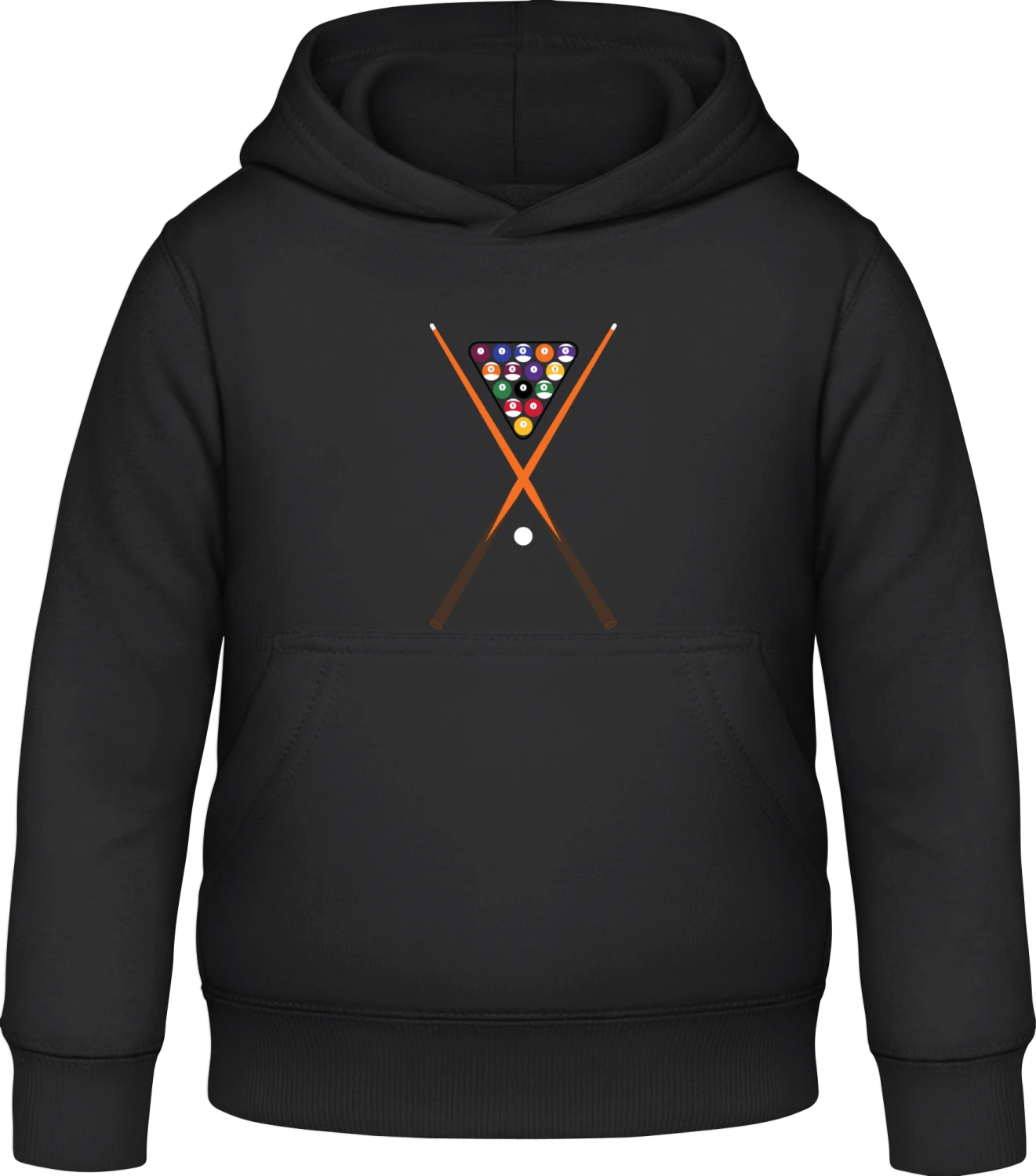 Billiards Kit - Black Awdis Hoodie Kids - Front