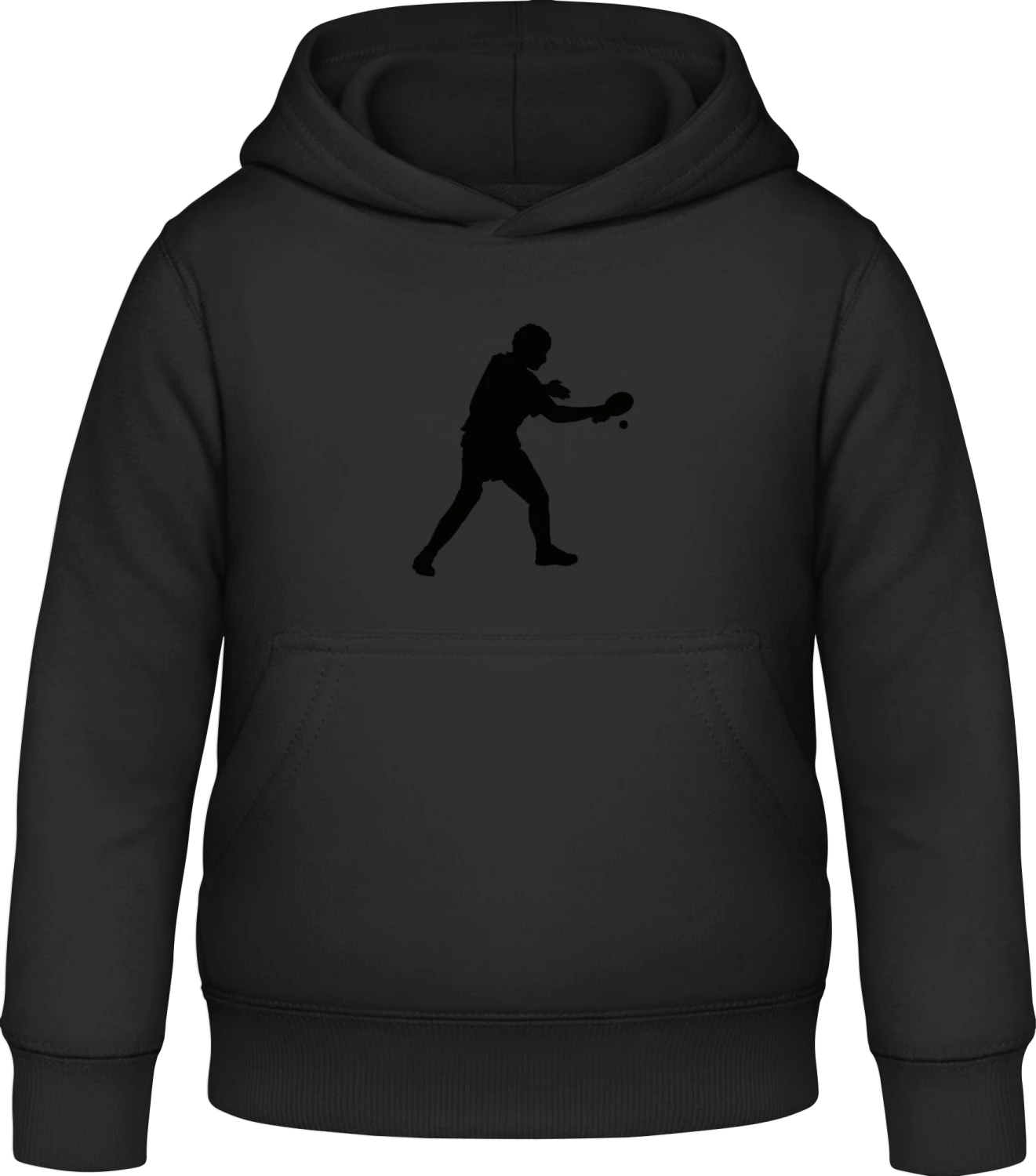 Table Tennis Player - Black Awdis Hoodie Kids - Front