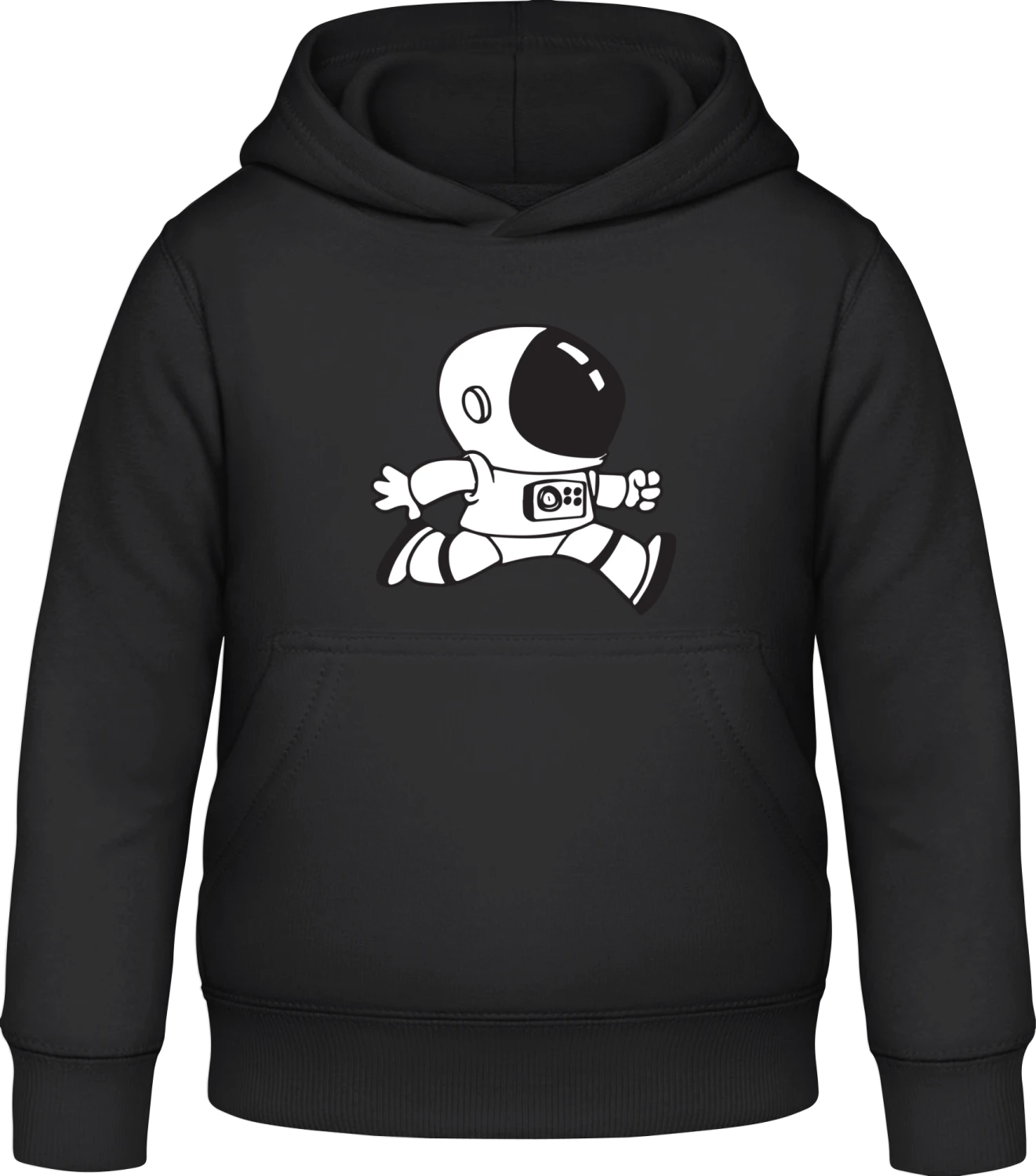 Kosmonaut - Black Awdis Hoodie Kids - Front