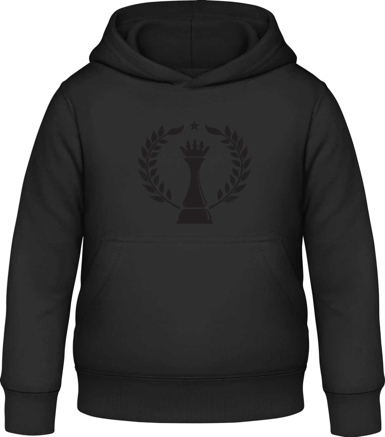 Chess King - Black Awdis Hoodie Kids - Front