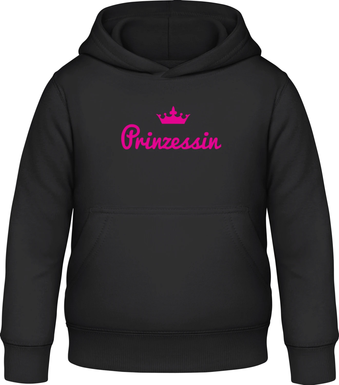 Prinzessin - Black Awdis Hoodie Kids - Front