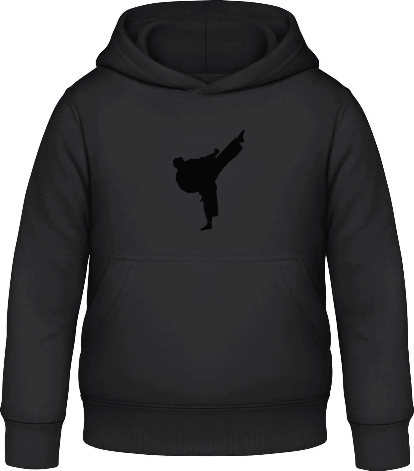 Taekwondo Fighter - Black Awdis Hoodie Kids - Front