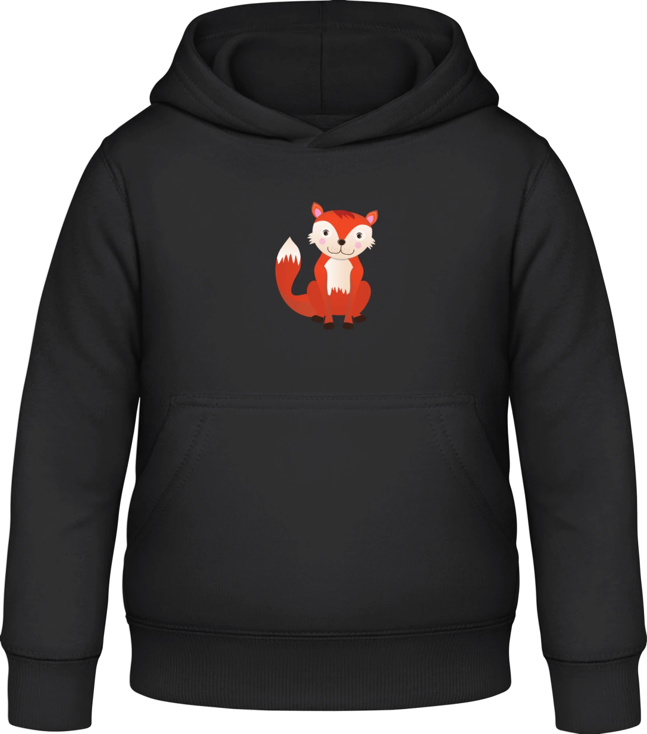 Fuchs - Black Awdis Hoodie Kids - Front