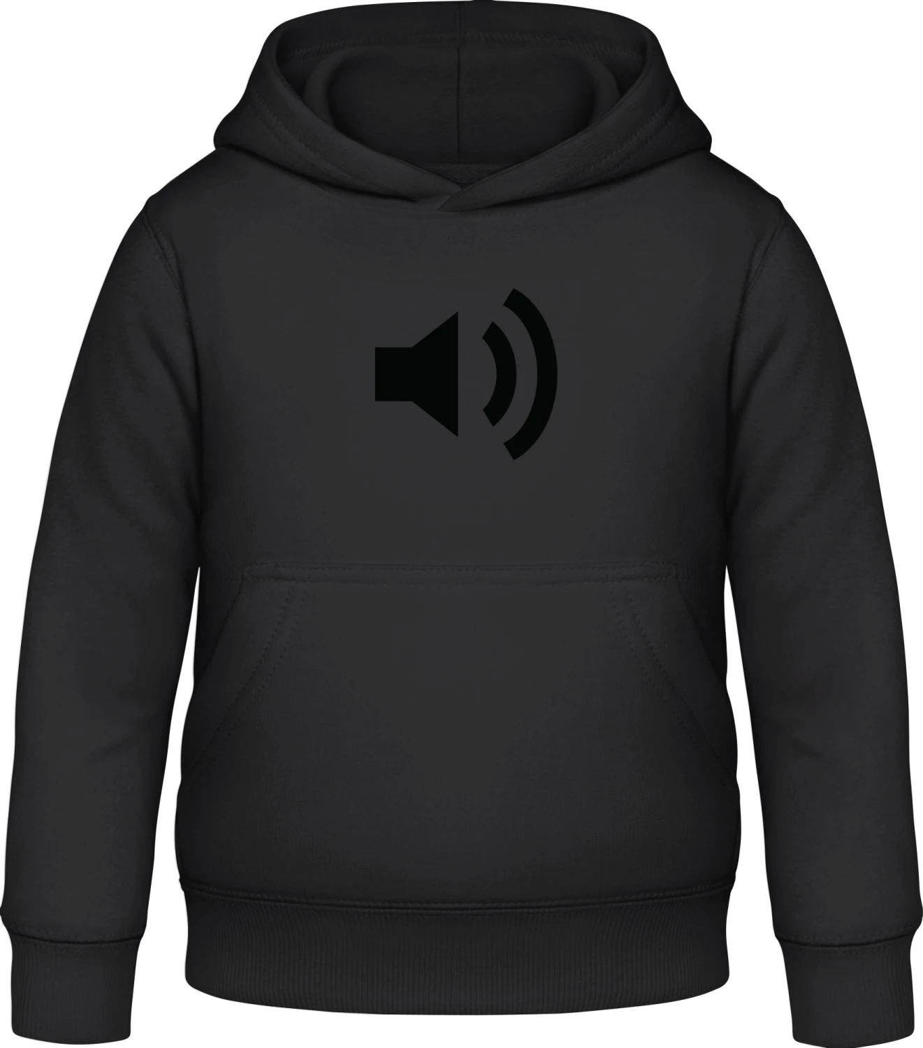 Loudspeaker - Black Awdis Hoodie Kids - Front