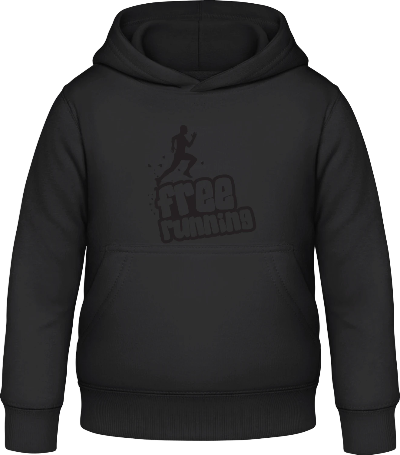 Free Running - Black Awdis Hoodie Kids - Front