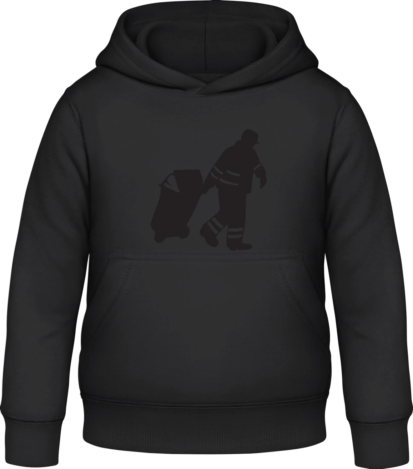 Müllmann Icon - Black Awdis Hoodie Kids - Front