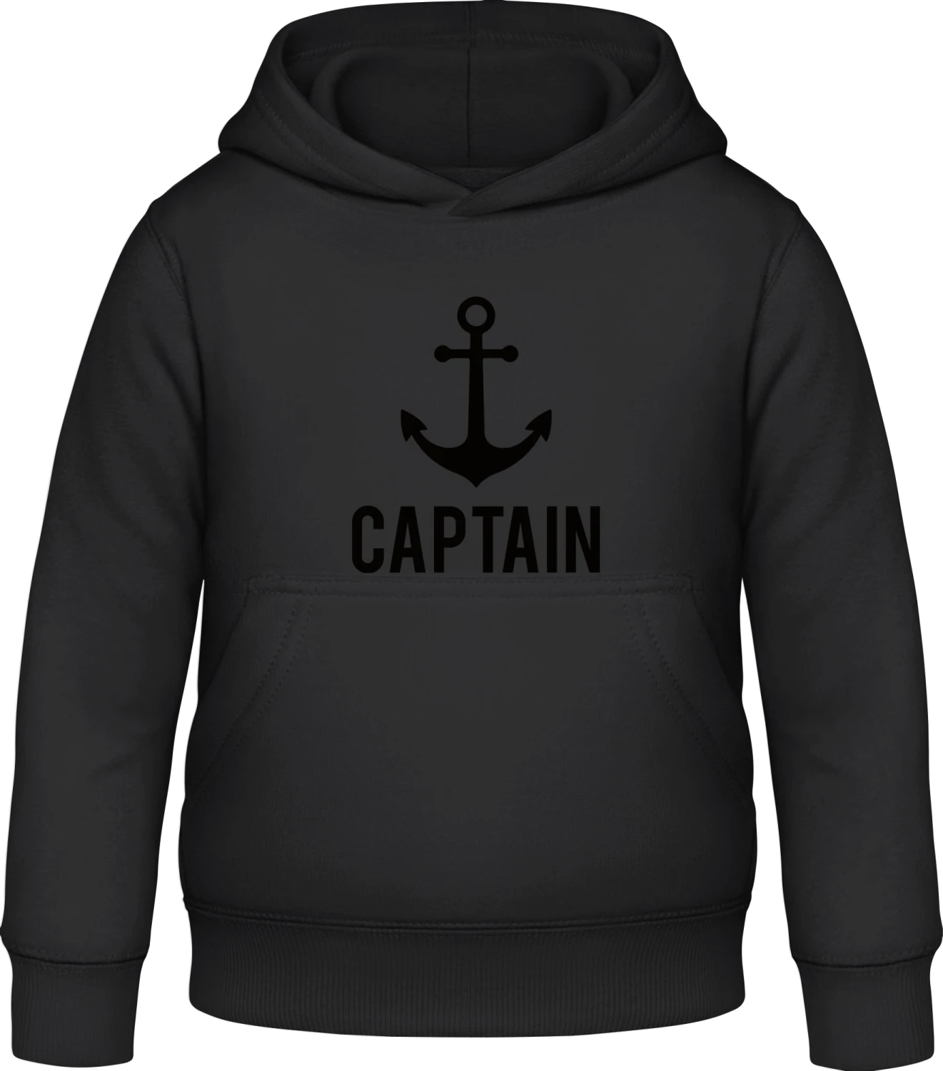 Captain - Black Awdis Hoodie Kids - Front