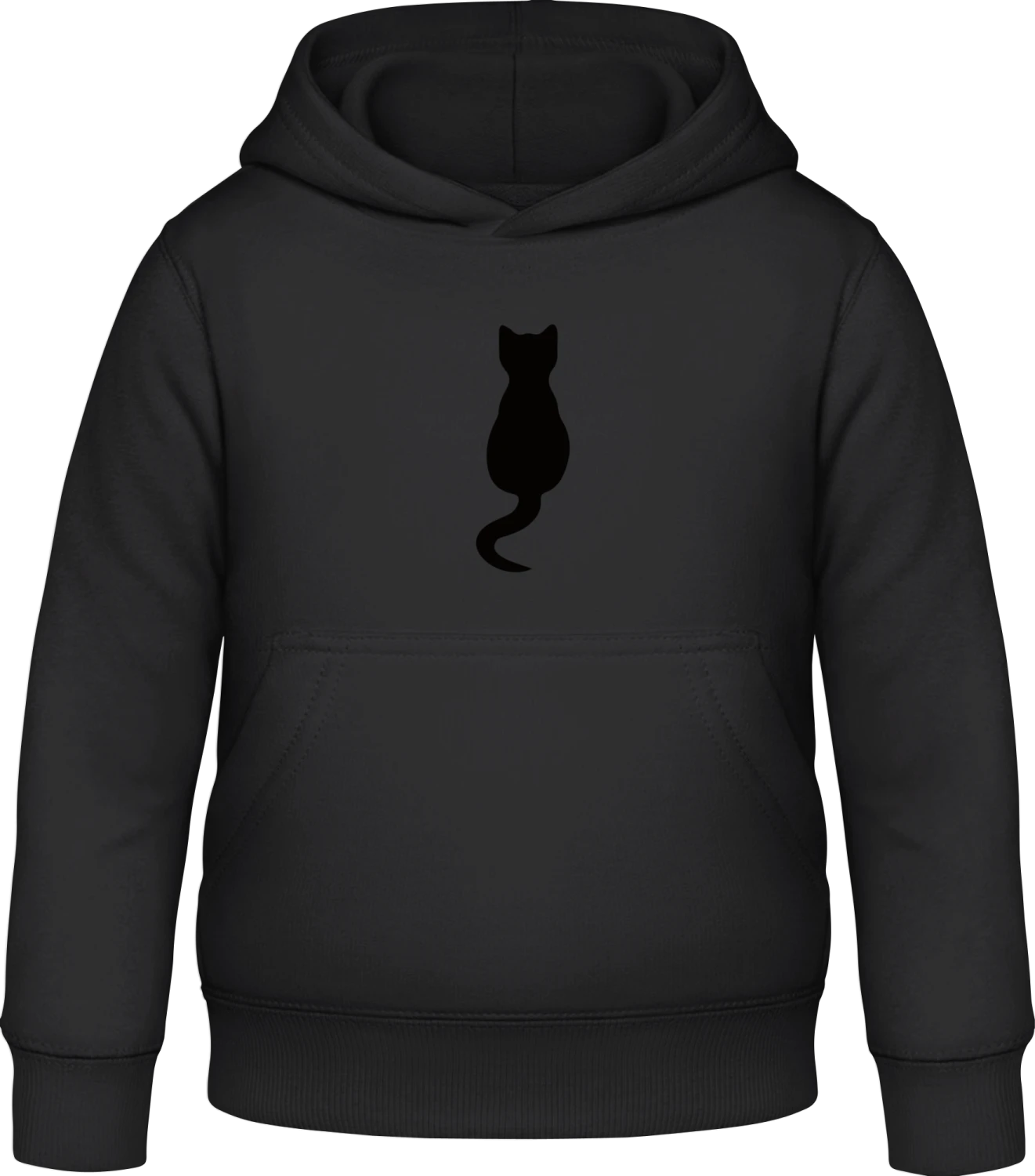 Katze - Black Awdis Hoodie Kids - Front