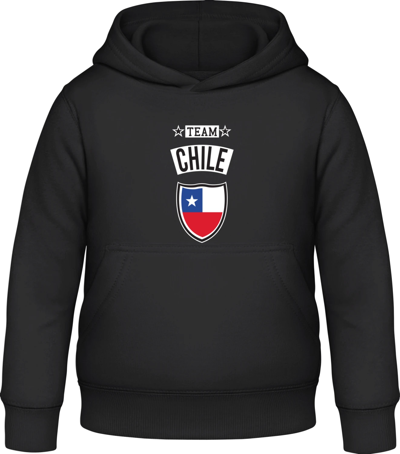 Team Chile - Black Awdis Hoodie Kids - Front