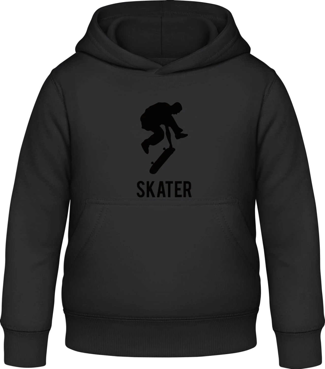 Skater - Black Awdis Hoodie Kids - Front