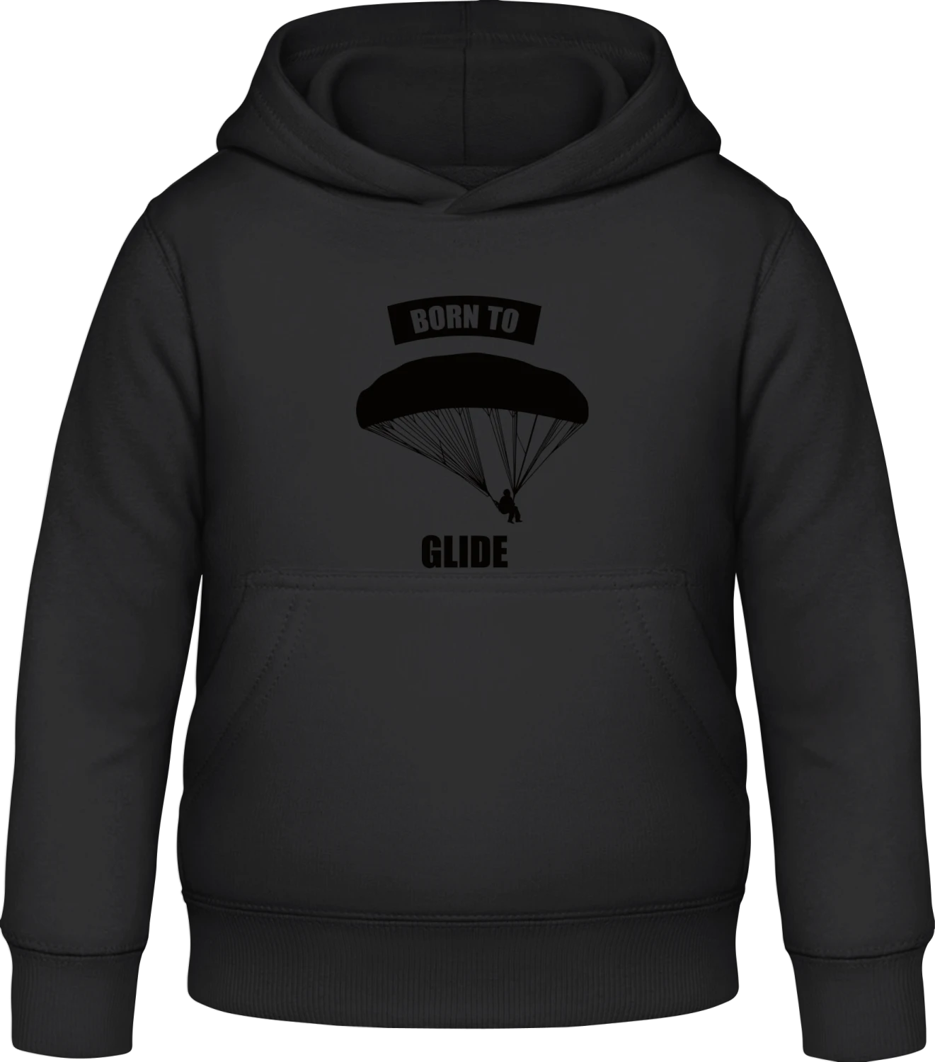 Born To Glide - Black Awdis Hoodie Kids - Front