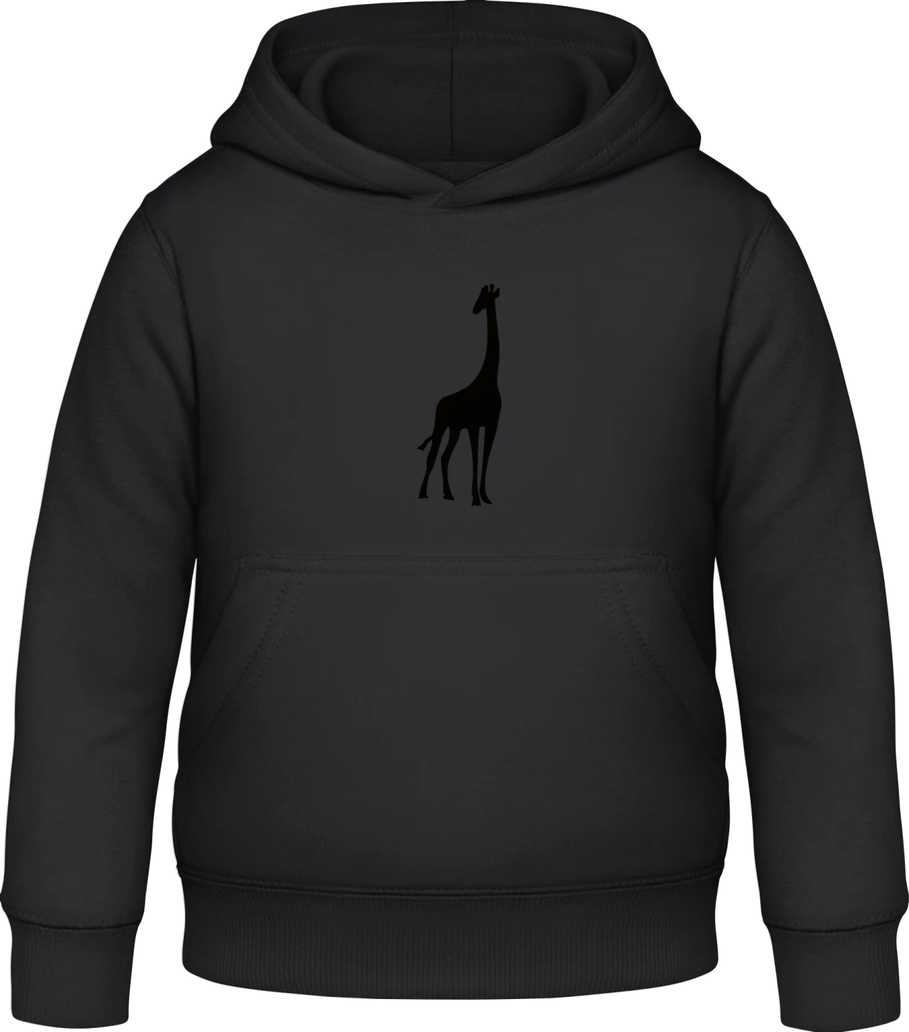 Giraffe - Black Awdis Hoodie Kids - Front