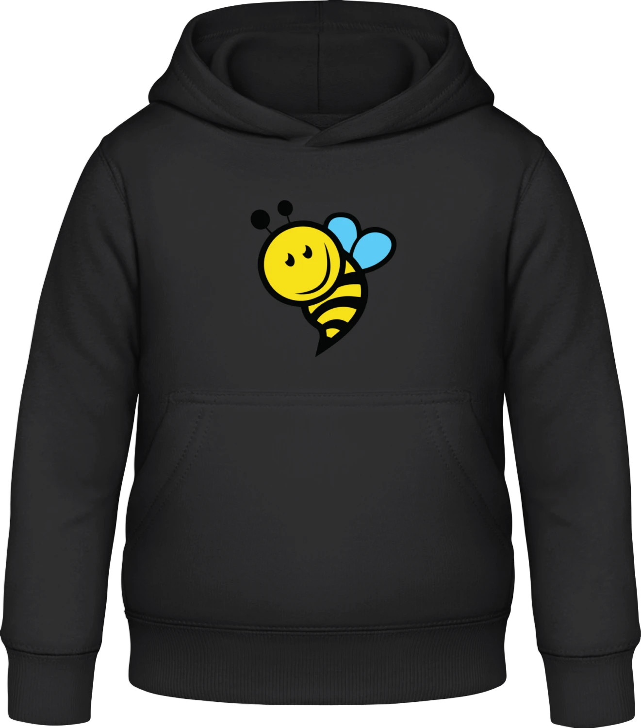 Honigbiene - Black Awdis Hoodie Kids - Front