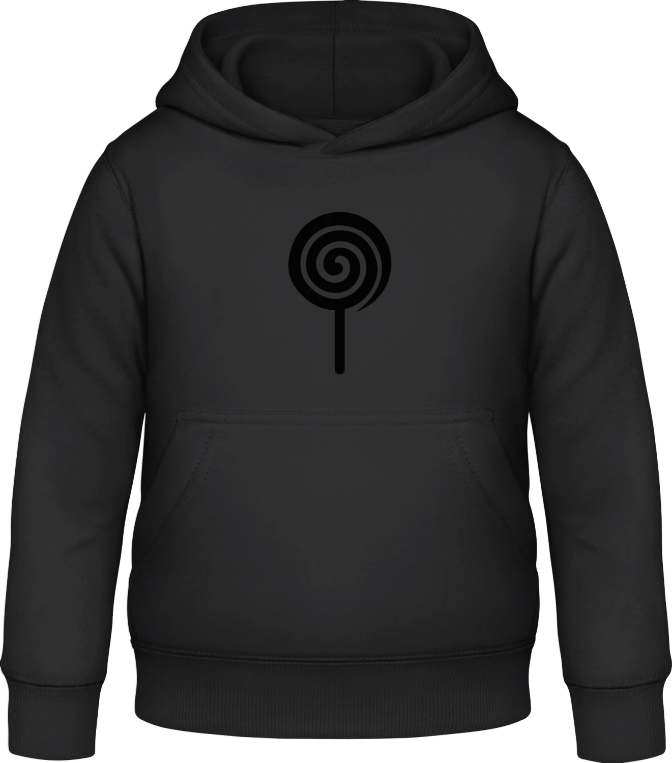 Lollipop - Black Awdis Hoodie Kids - Front