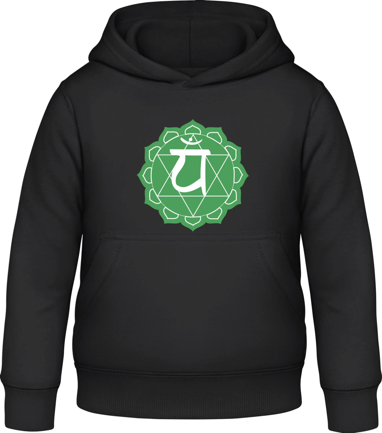 Chakra Anahata - Black Awdis Hoodie Kids - Front