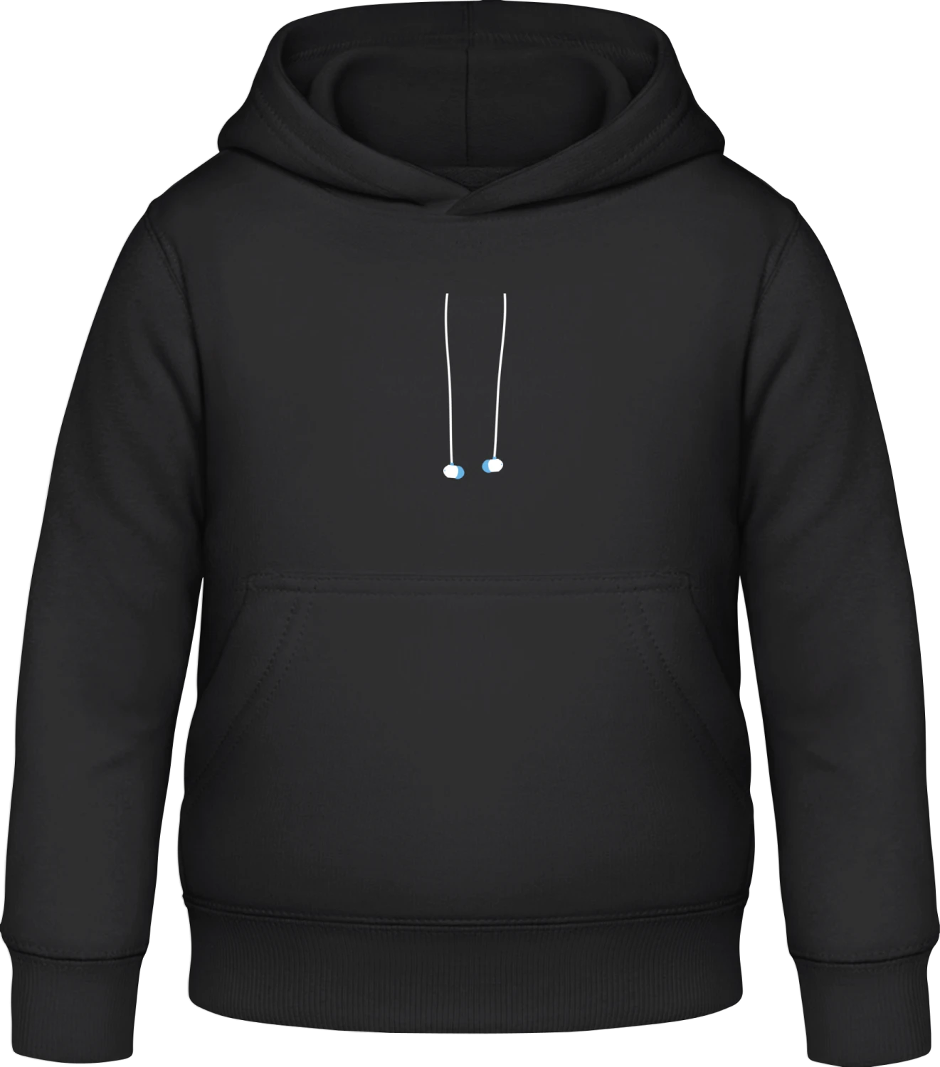 Musik Ohrstöpsel - Black Awdis Hoodie Kids - Front