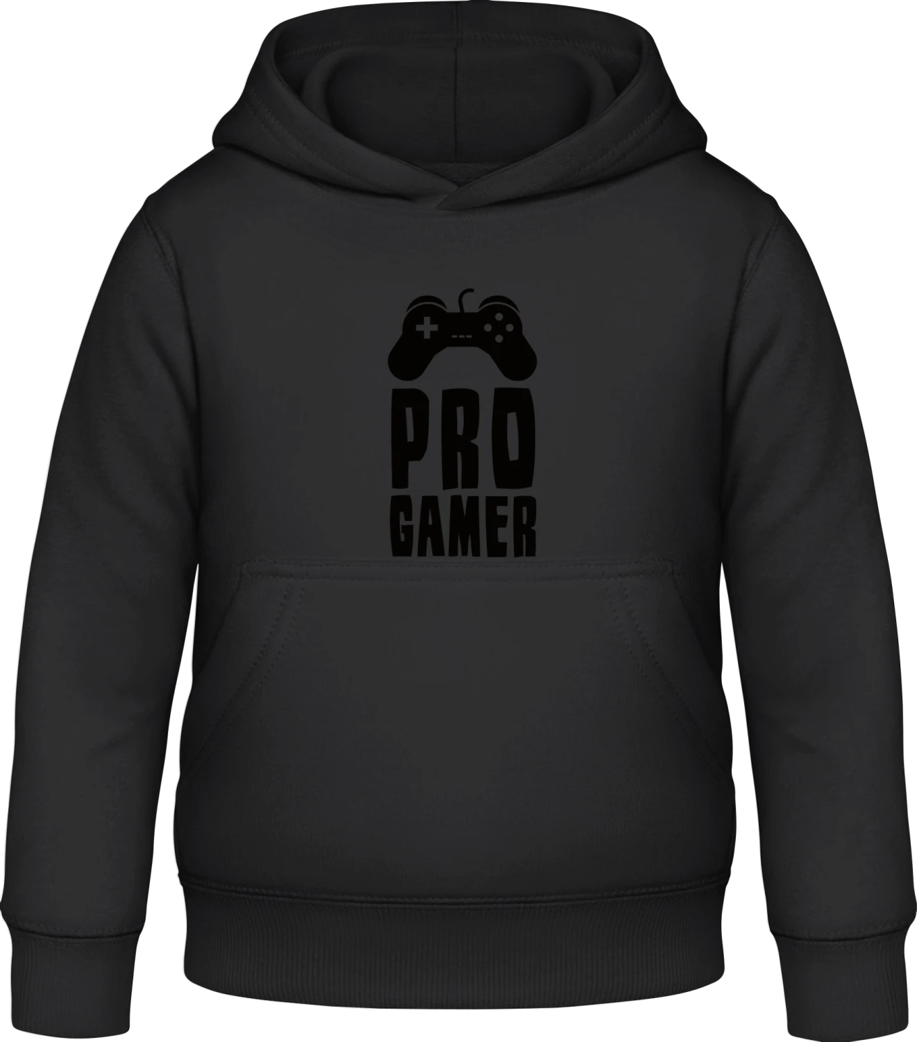 Pro Gamer - Black Awdis Hoodie Kids - Front