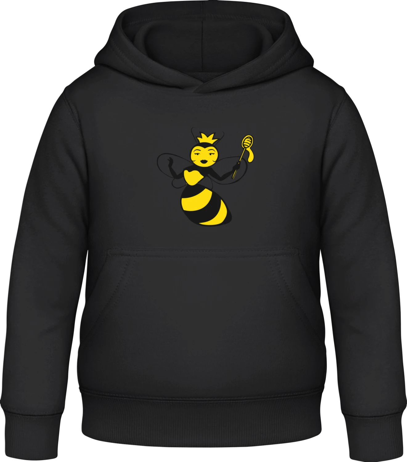 Bachelorette Bee - Black Awdis Hoodie Kids - Front