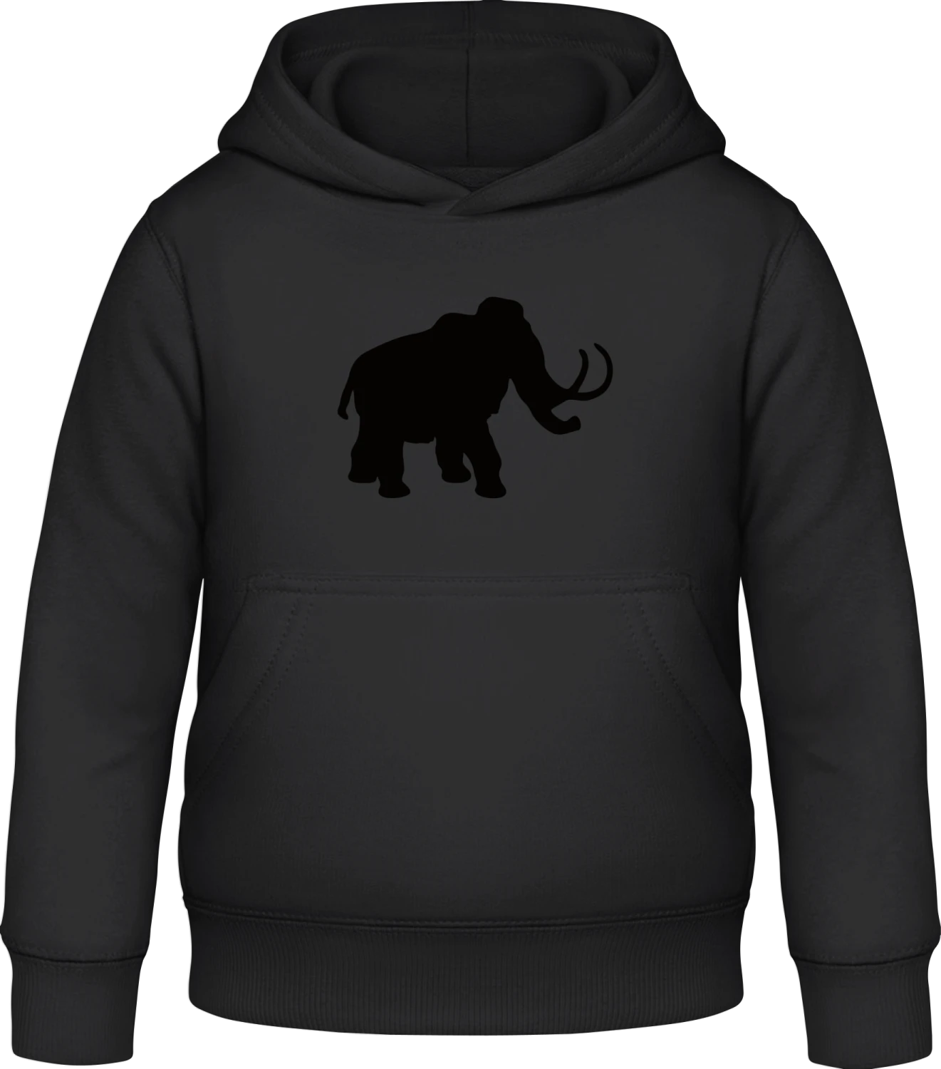 Mammoth Prehistoric - Black Awdis Hoodie Kids - Front