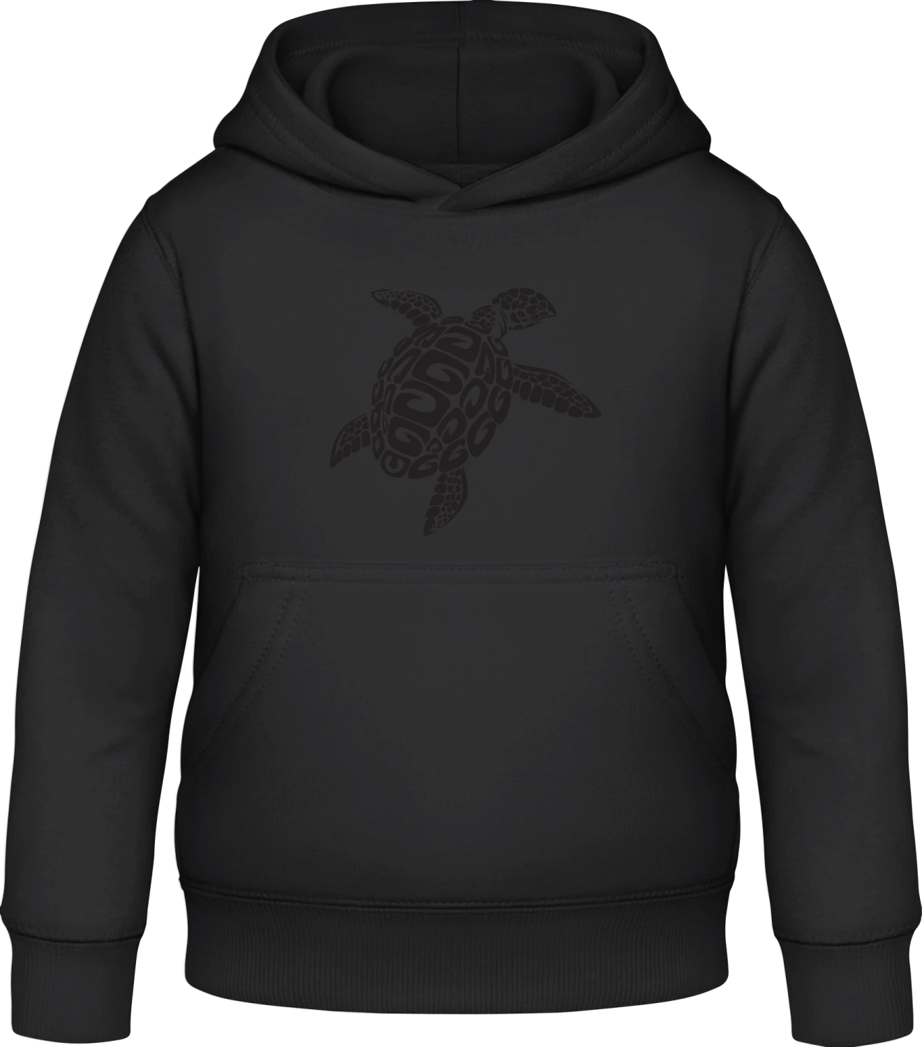 Schildkröte - Black Awdis Hoodie Kids - Front