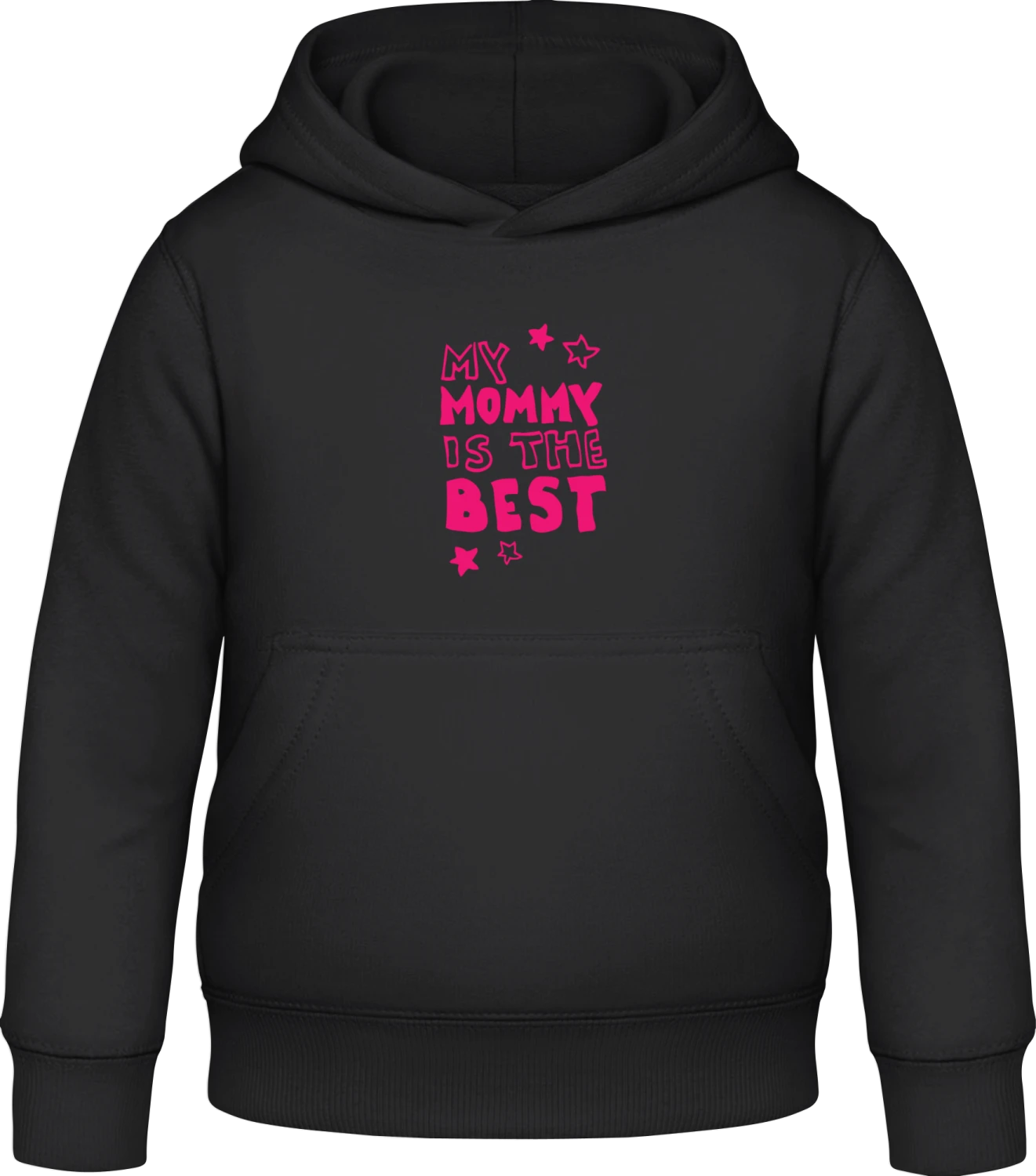 My Mommy Is The Best - Black Awdis Hoodie Kids - Front